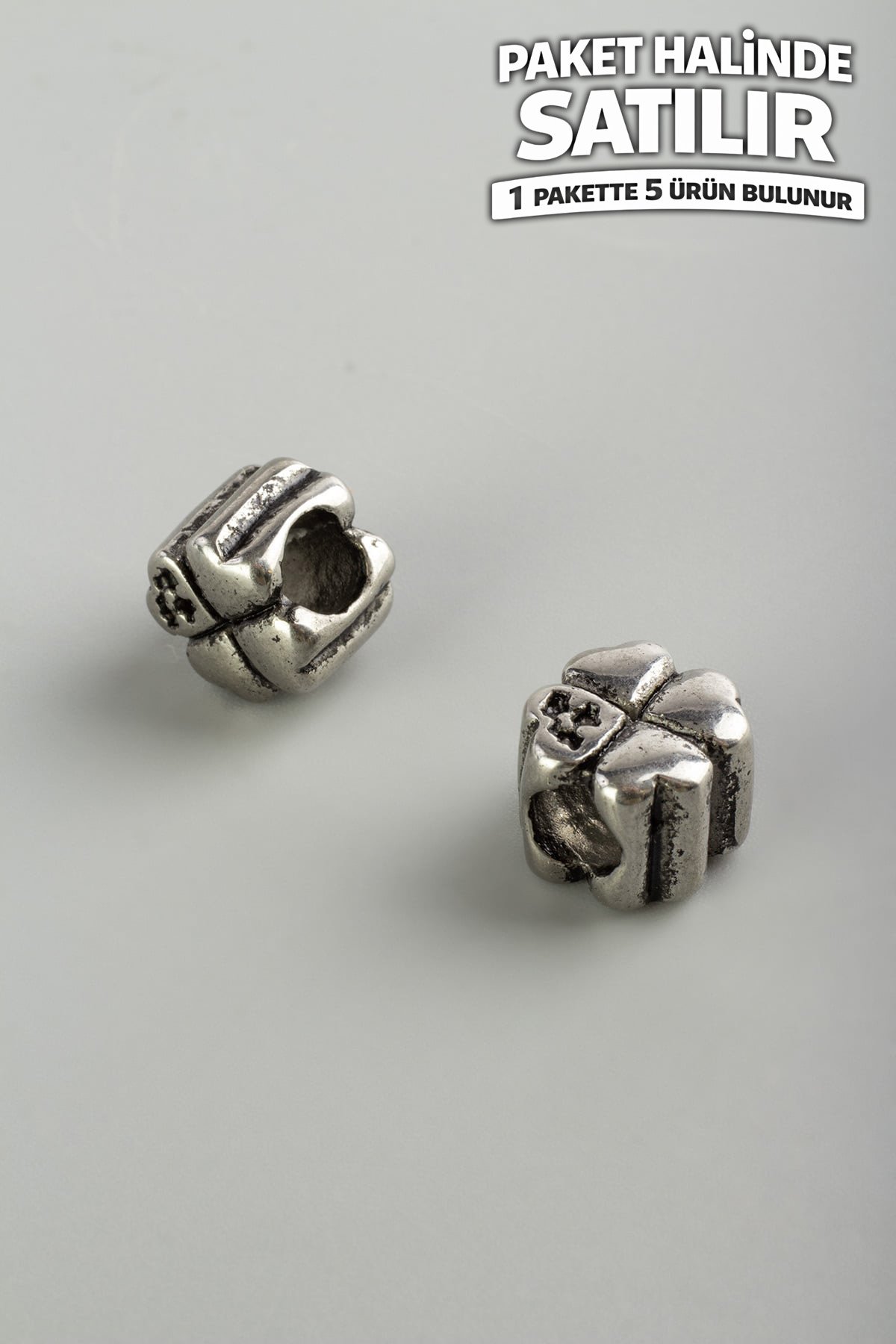 Çelik Ara Aparat Gümüş 11x11mm 5 PCS