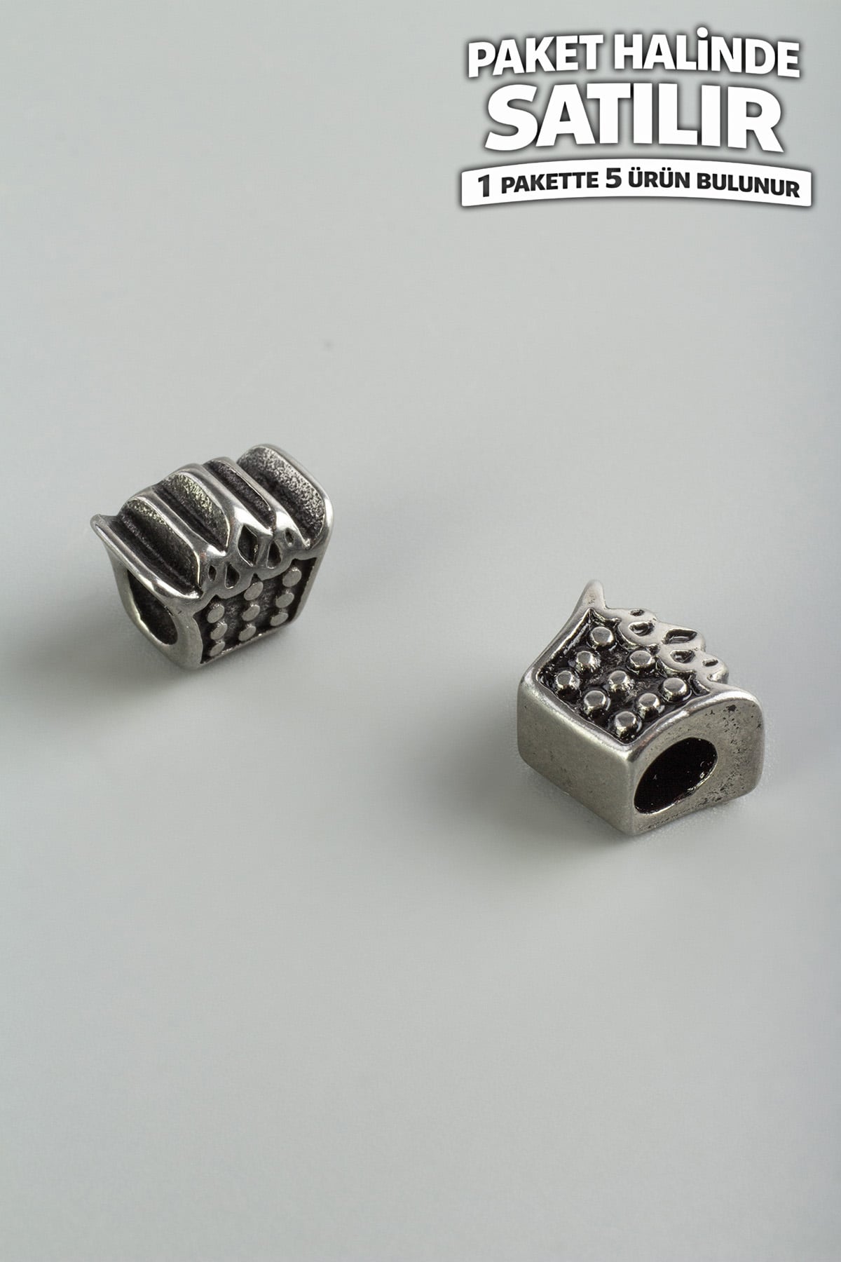 Çelik Ara Aparat Gümüş 8x10x12mm 5 PCS