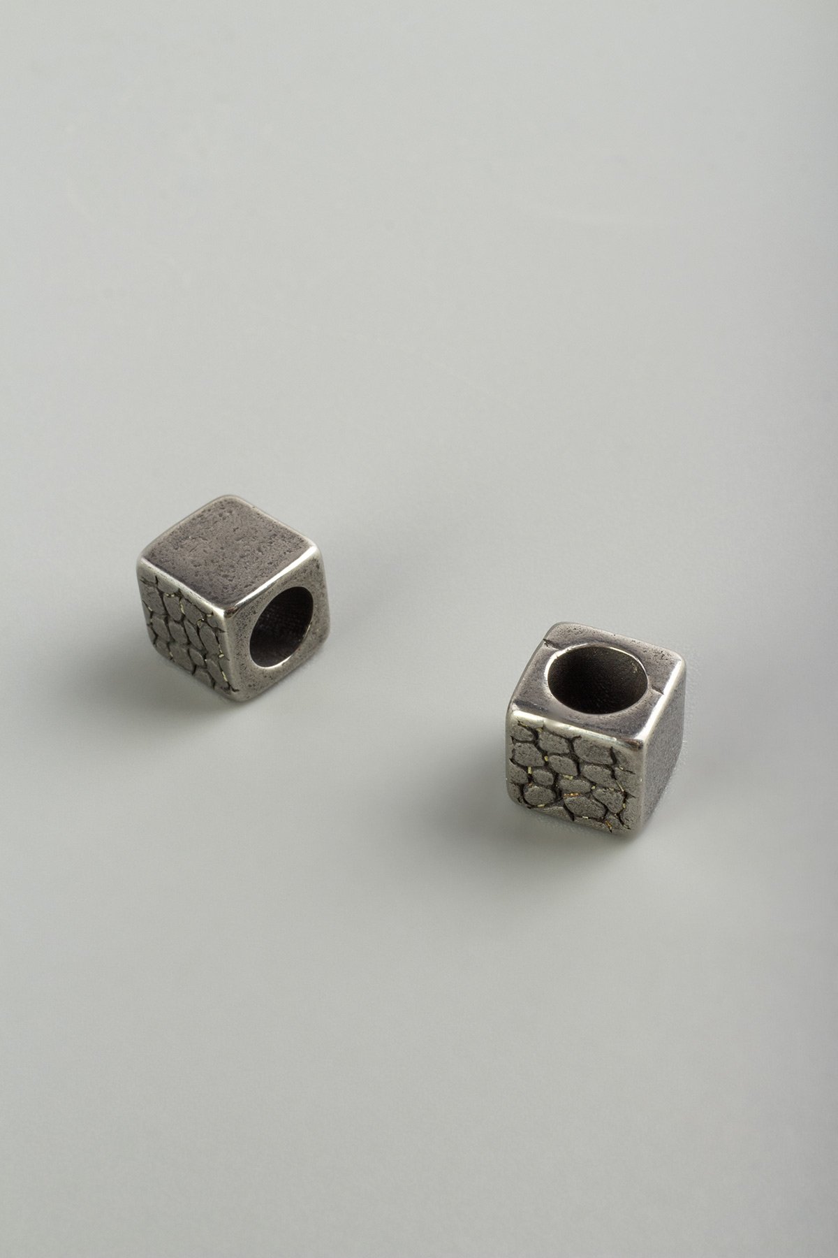 Çelik Ara Aparat Gümüş Küp Kesim 8x8mm 5 PCS