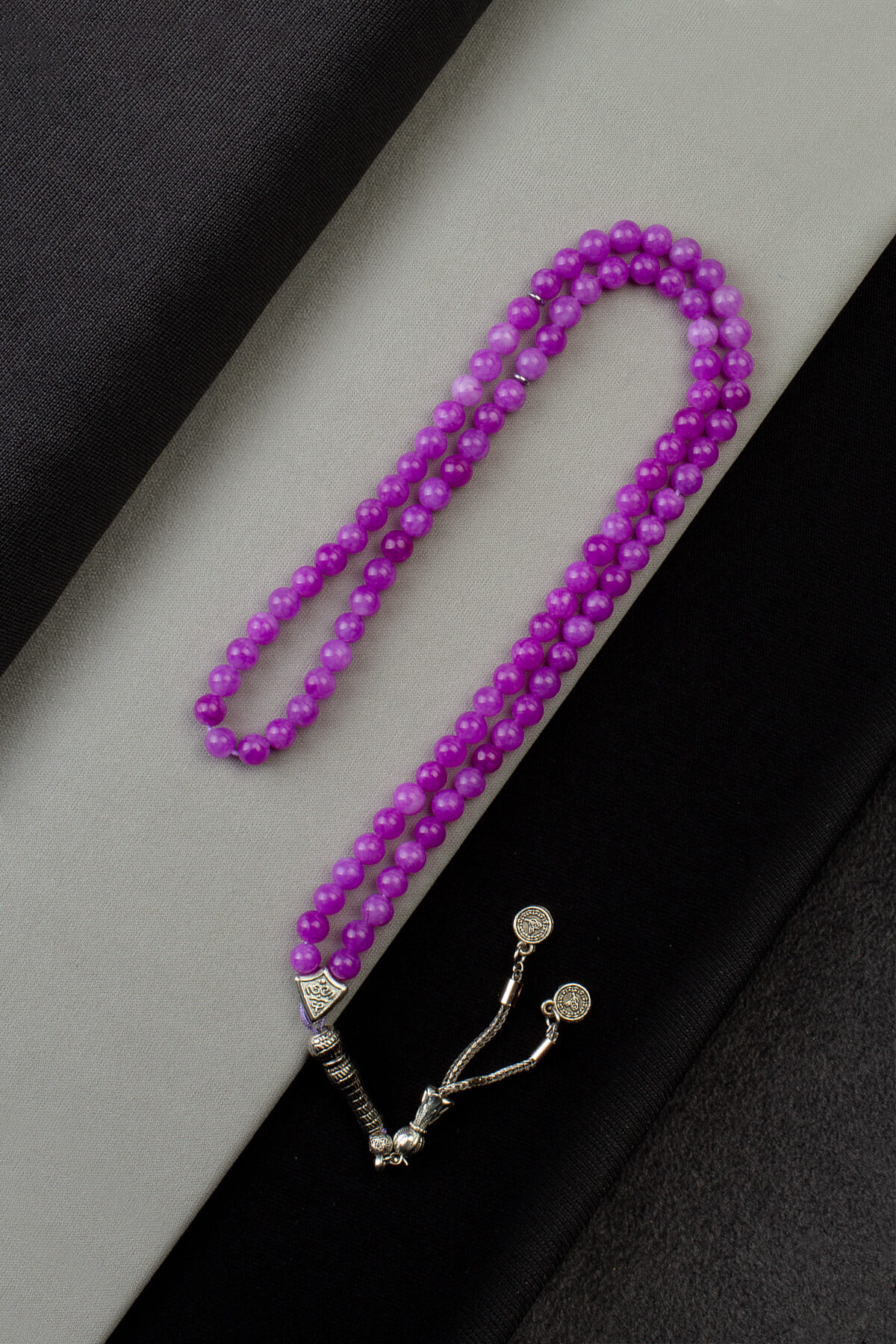 Ceyt Sıkma Doğal Taş Karışık Küre Kesim 99lu 6mm Tesbih