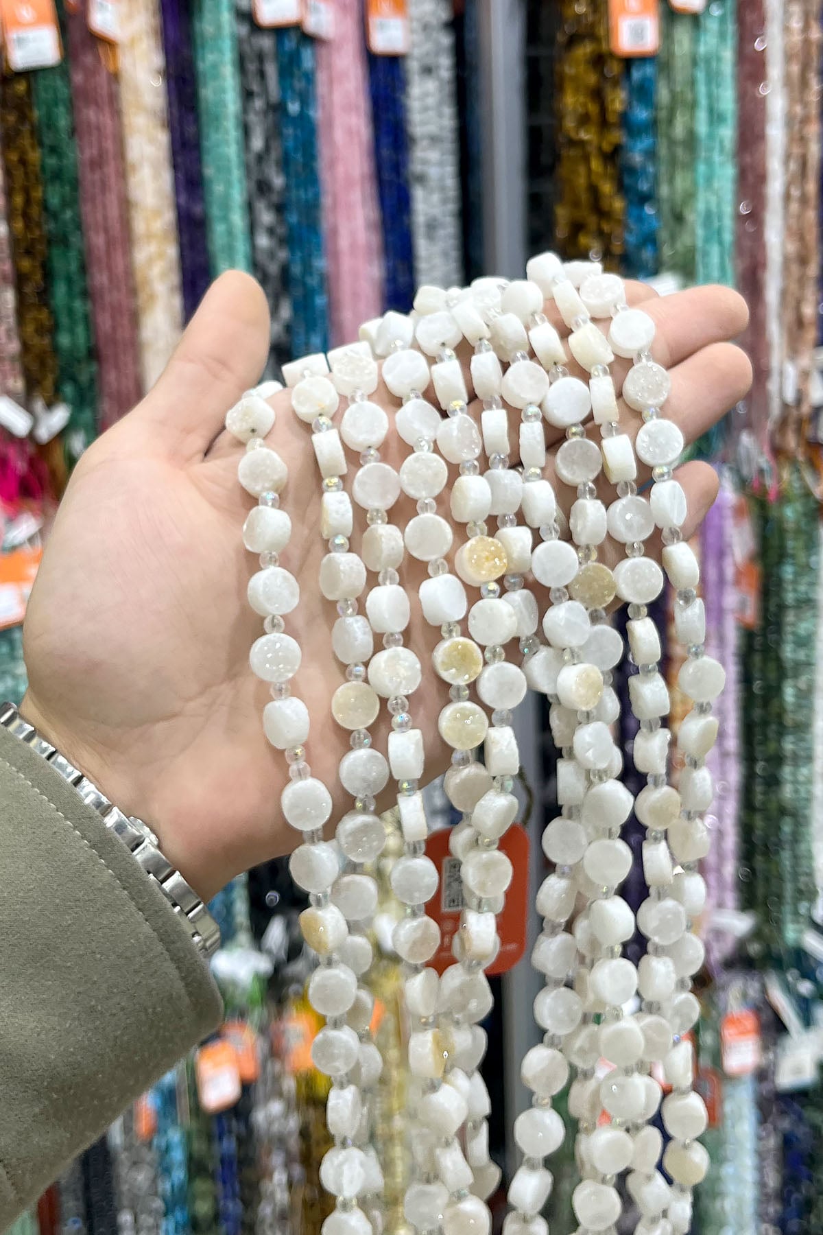 Daruze Akik Doğal Taş Mat Yassı Kesim 10x5mm Dizi