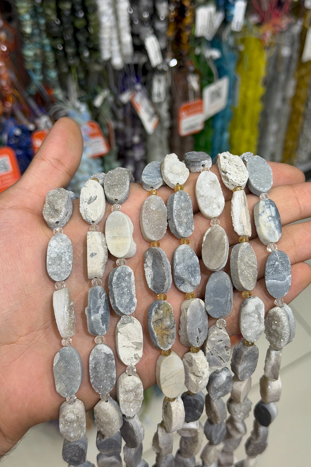 Daruze Akik Doğal Taş Mat Oval Kesim 22x11mm Dizi