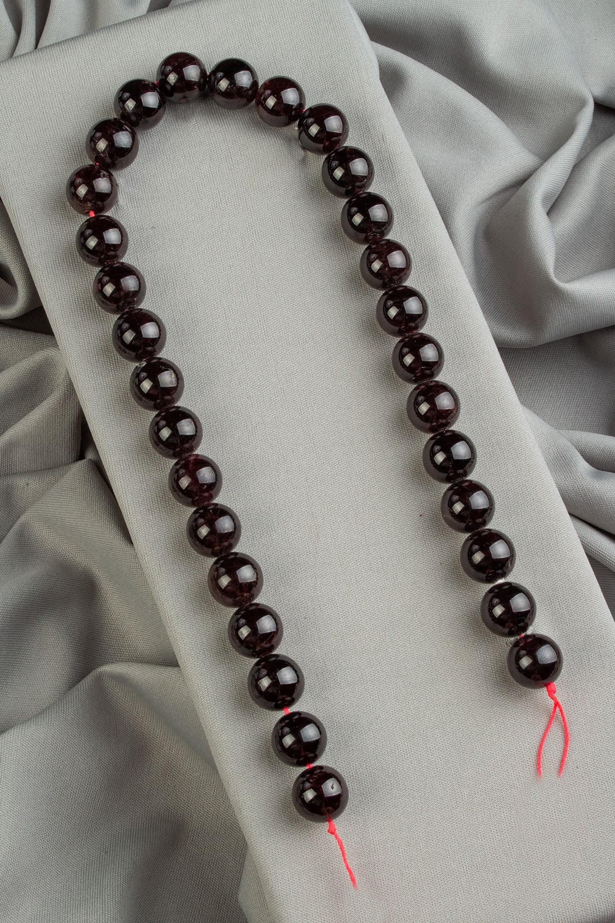 Garnet Doğal Taş Küre Kesim 14mm Dizi