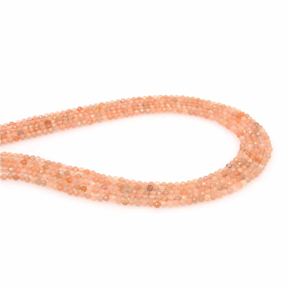 Watern Stone Natural Globe Crystal Cut 3mm String Of Beads