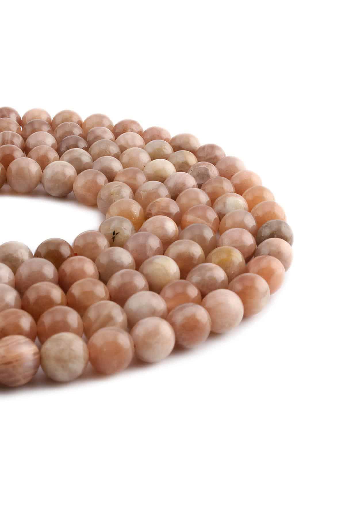 Watern Stone Natural Stone Shiny Globe Cut 8mm String Of Beads [AA]