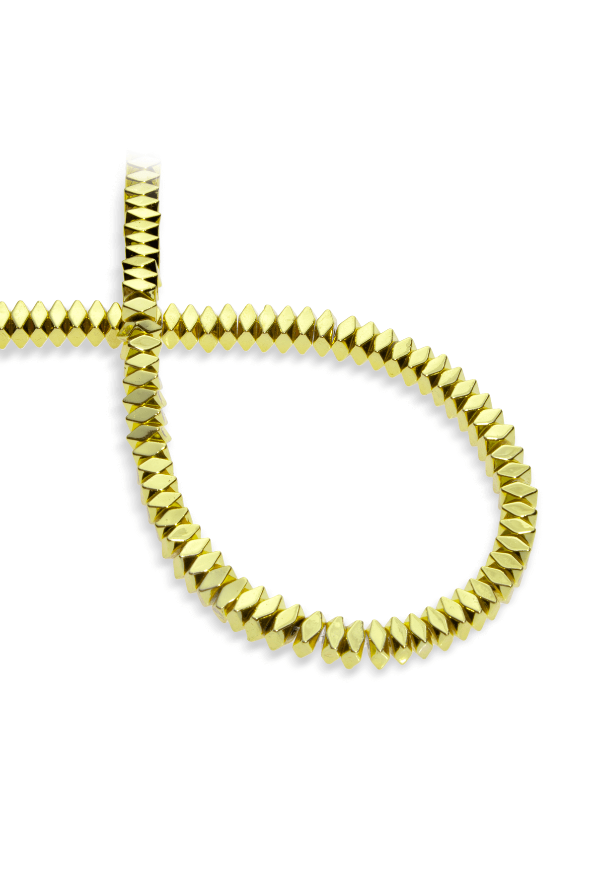 Hematit Taşı Rondela Kesim Altın Sarı 6x3mm Doğal Taş Dizi