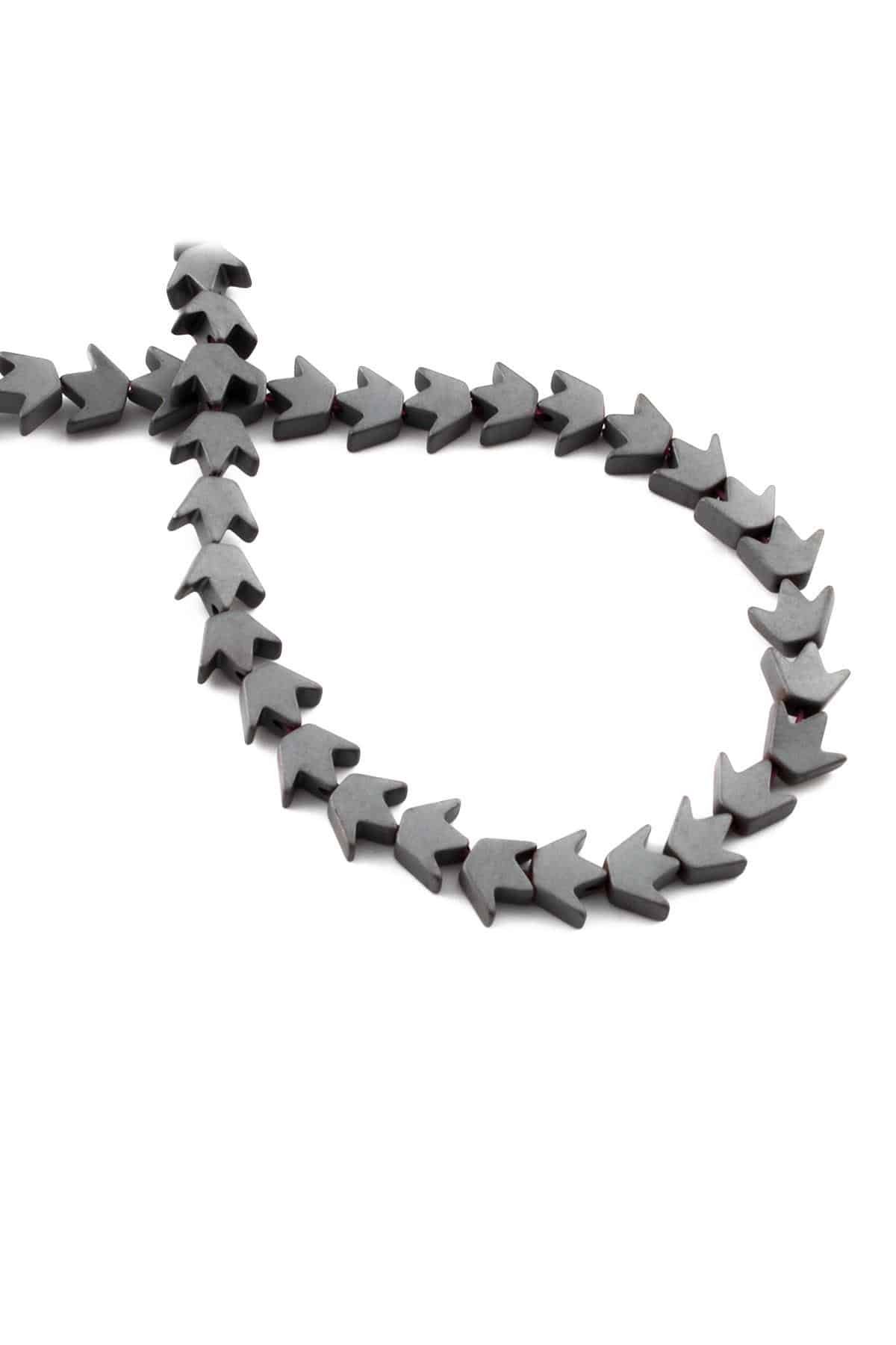 Hematite Natural Stone Matte Grey 8mm String Of Beads