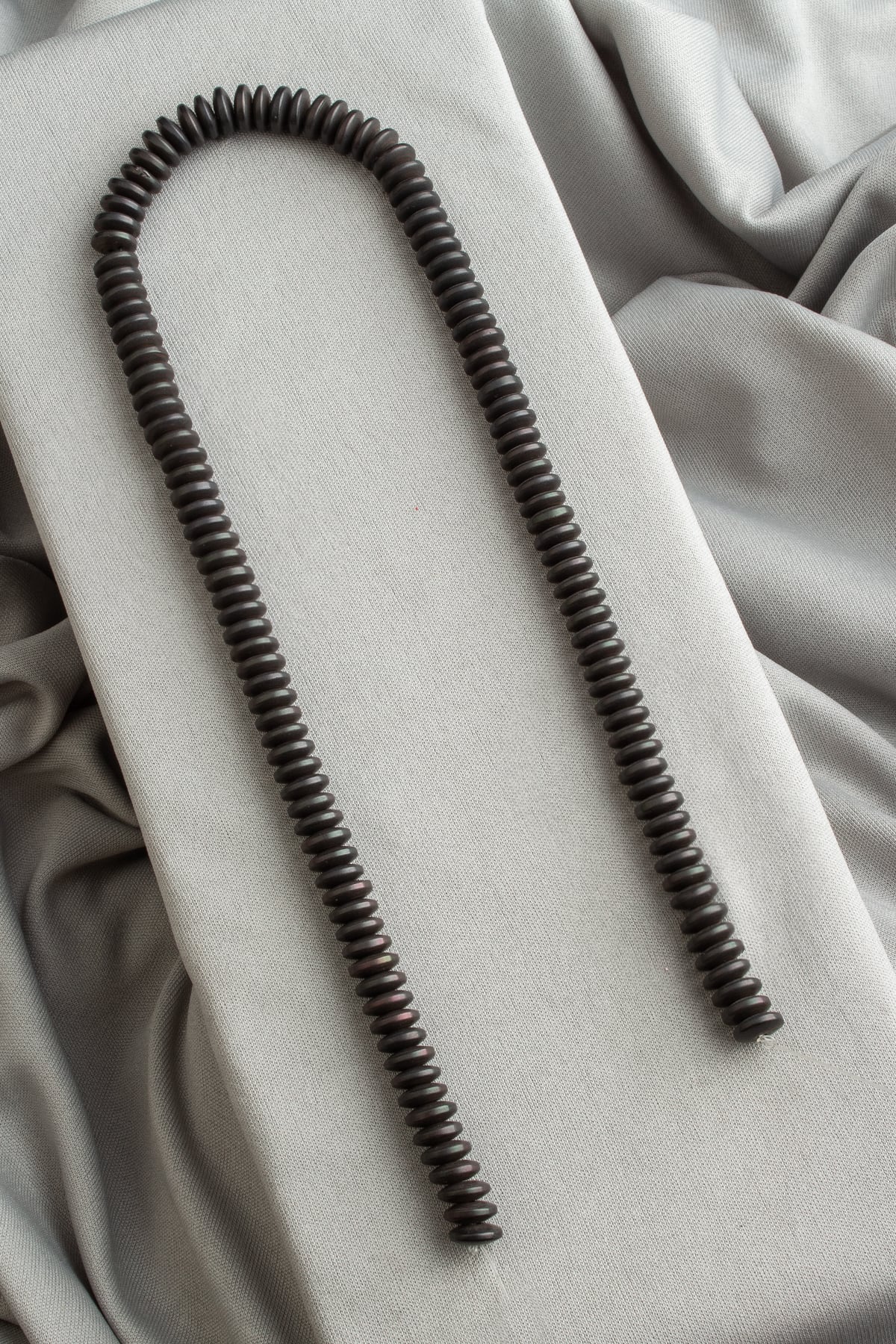 Hematit Doğal Taş Mat Siyah Daire Kesim 8x3mm Dizi [AA]