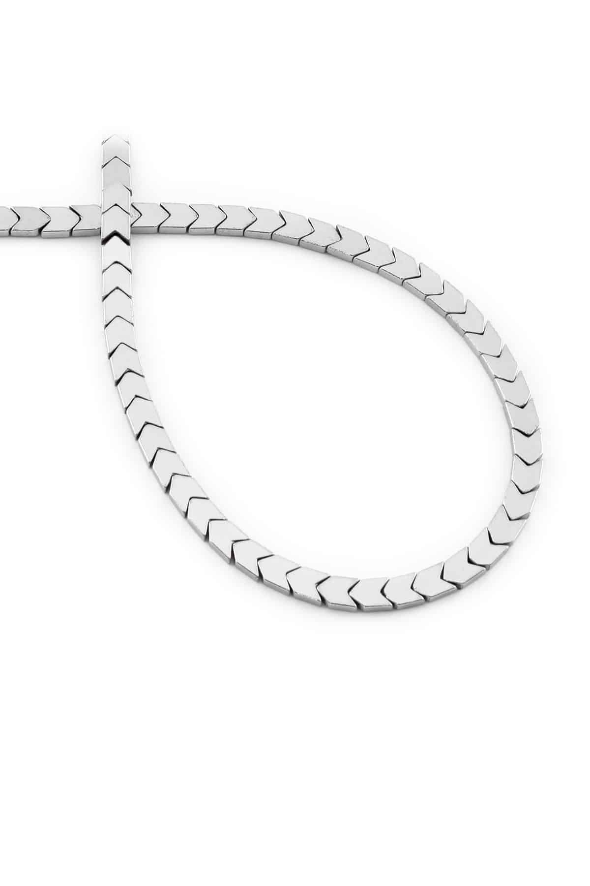 Hematite Natural Stone Shiny Cylinder Sergeant Cut 4x4mm String Of Beads