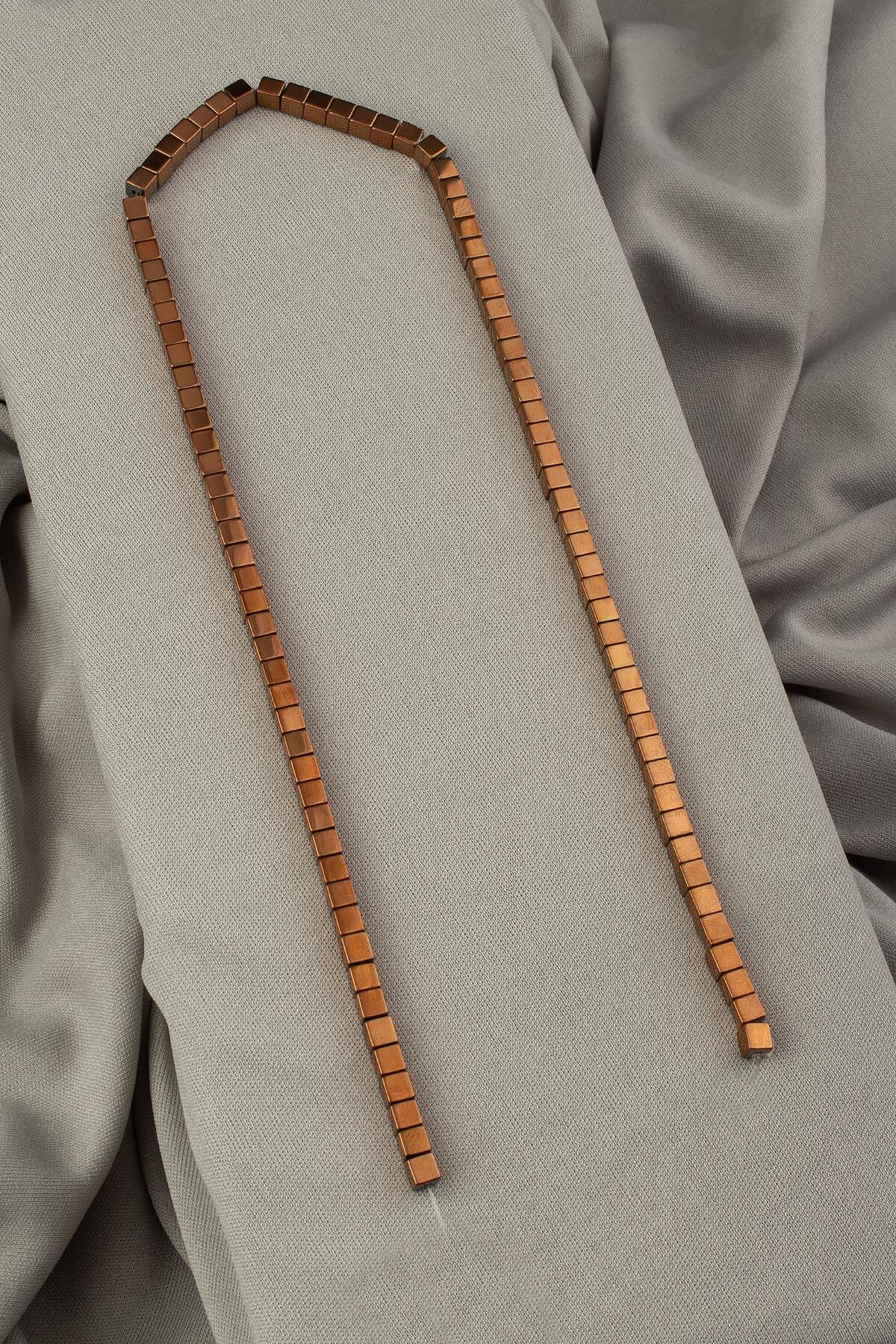 Hematite Natural Stone Shiny Brown 4x4mm String Of Beads