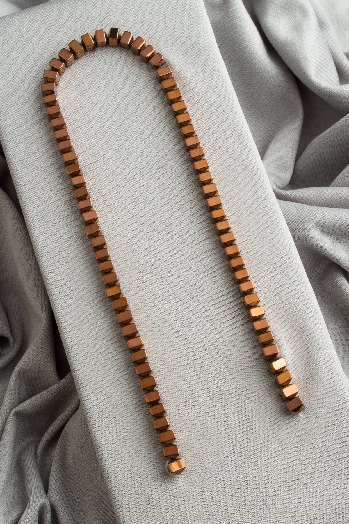 Hematit Doğal Taş Parlak Kahverengi Rondela Kesim 6x4mm Dizi