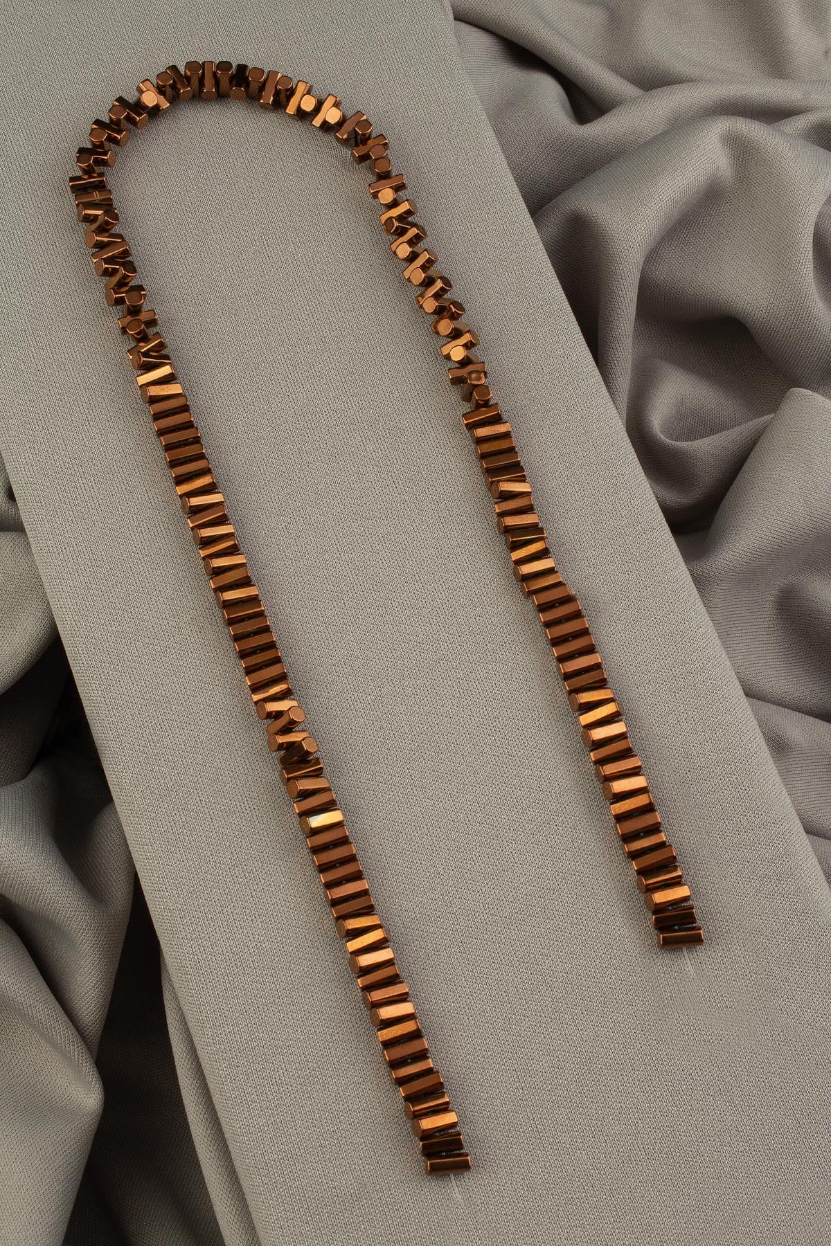Hematite Natural Stone Shiny Brown Washer Cut 3x5mm String Of Beads