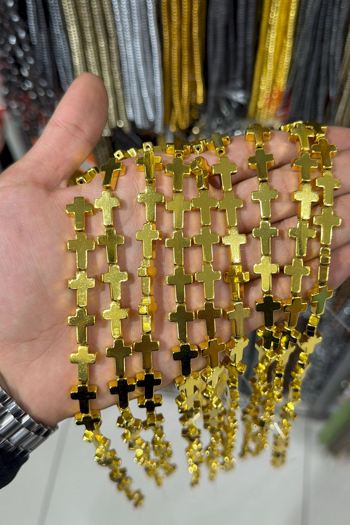 Hematit Taşı 10x14mm Doğal Taş Dizi