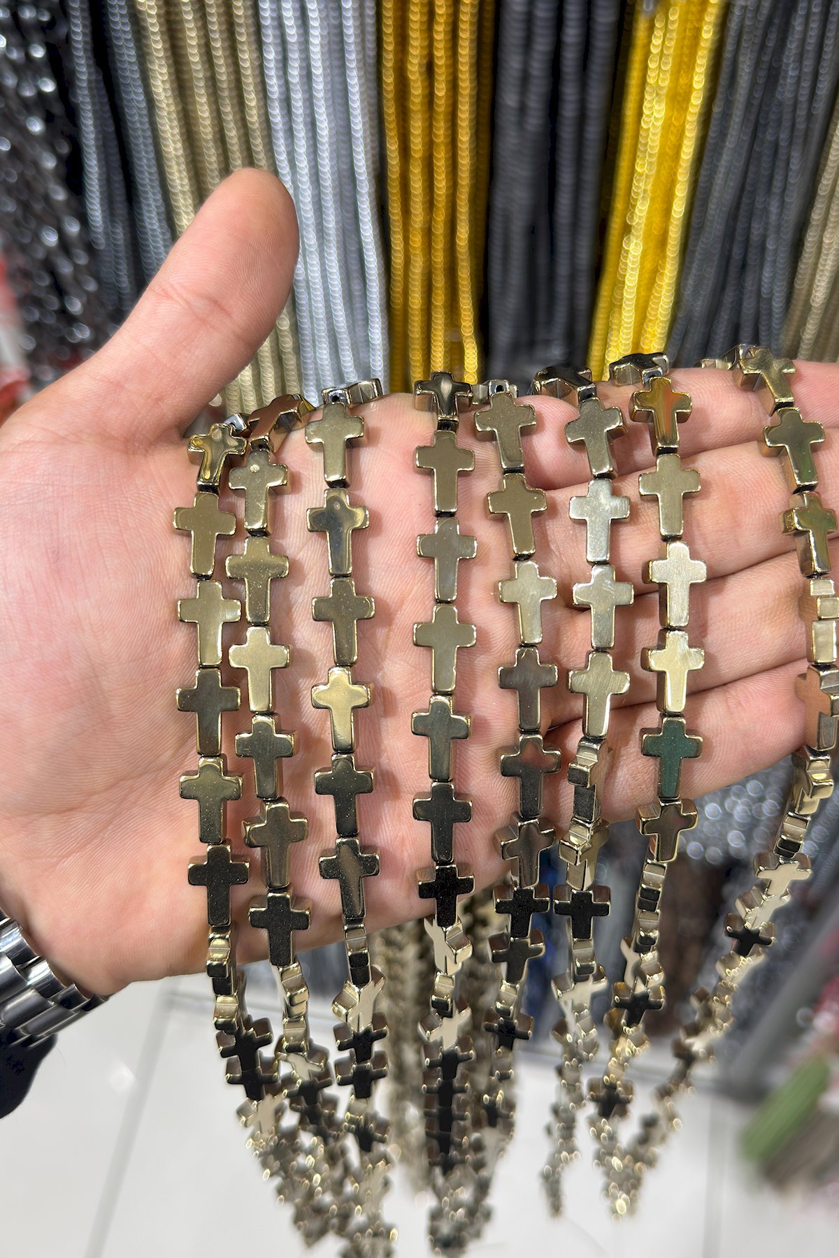 Hematit Taşı 10x14mm Doğal Taş Dizi