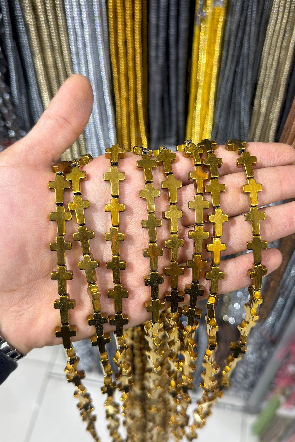 Hematit Taşı 10x14mm Doğal Taş Dizi
