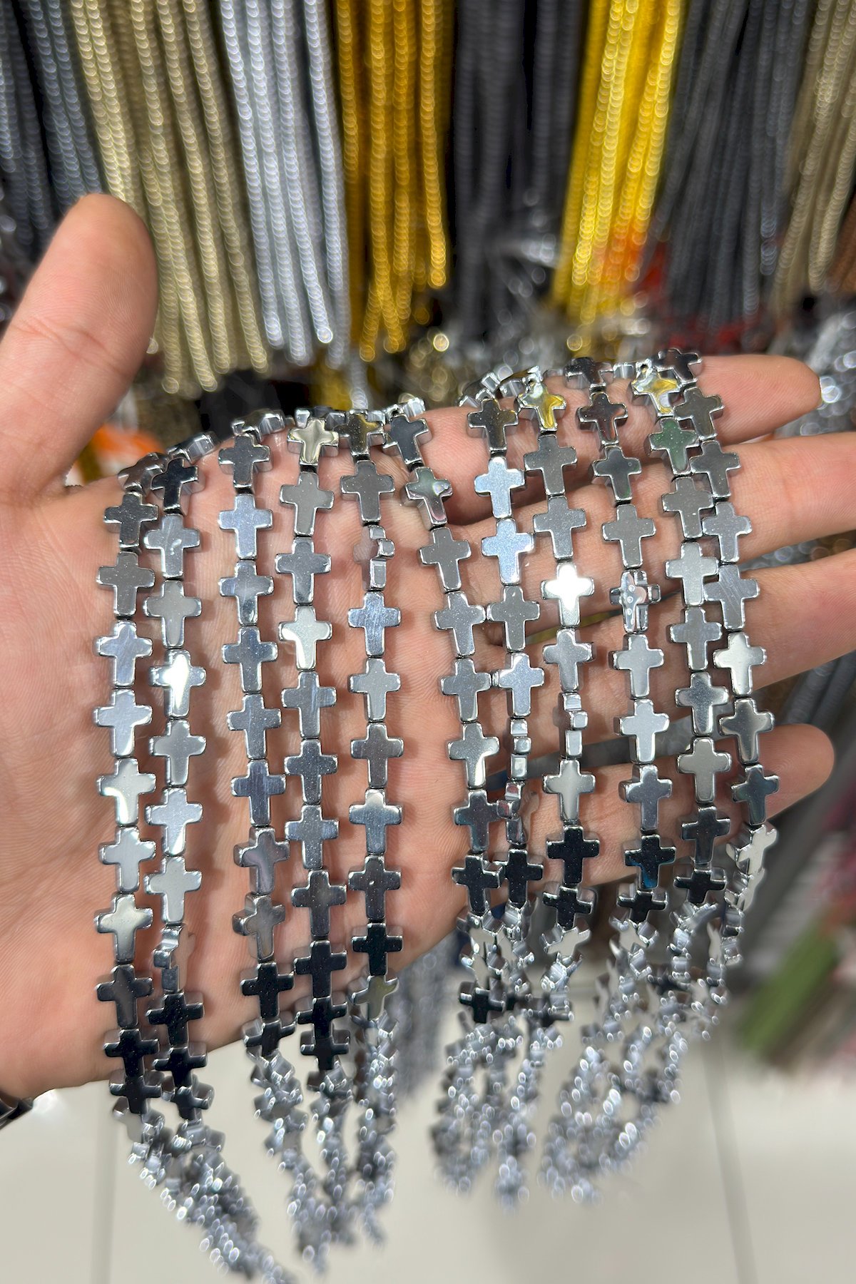 Hematit Taşı 8x10mm Doğal Taş Dizi