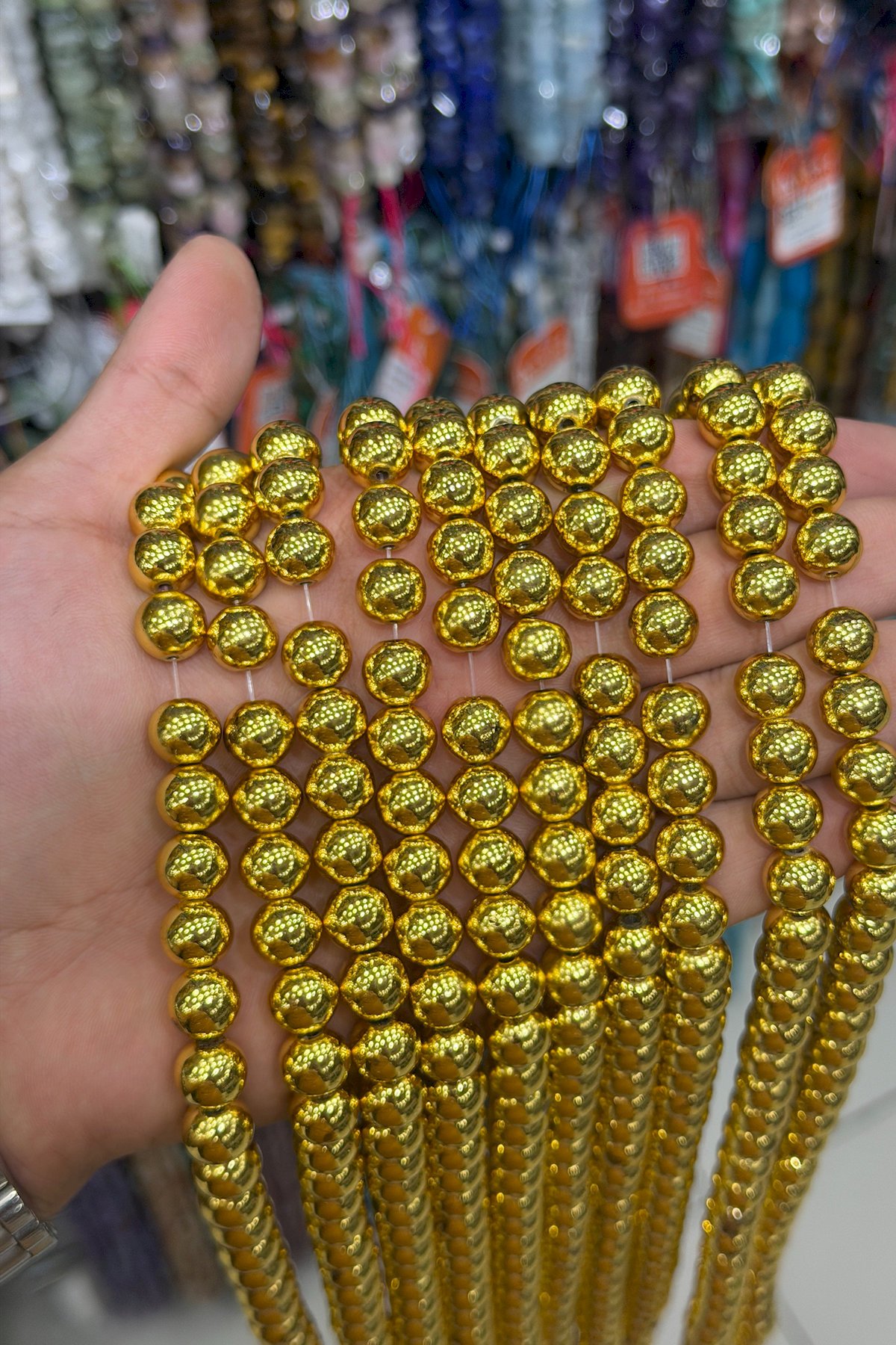 Hematit Taşı Küre Kesim Parlak Füme 10mm Doğal Taş Dizi