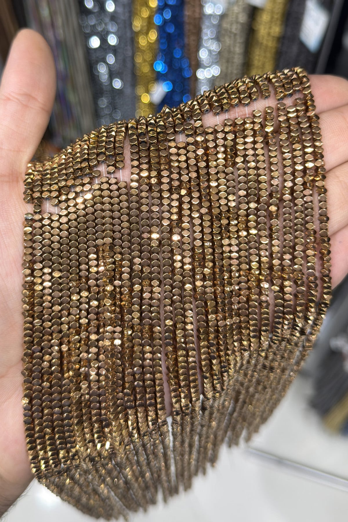 Hematit Taşı Rondela Kesim Parlak Kahverengi 3x2mm Doğal Taş Dizi