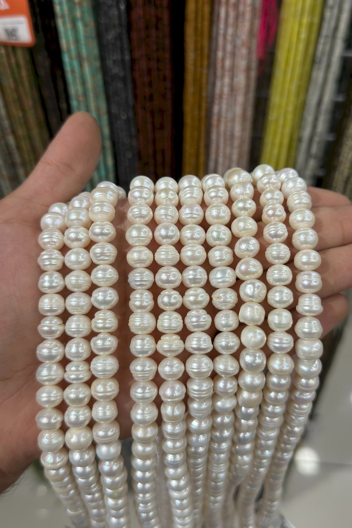 İnci Doğal Taş - Amorf Kesim 10-11mm Dizi