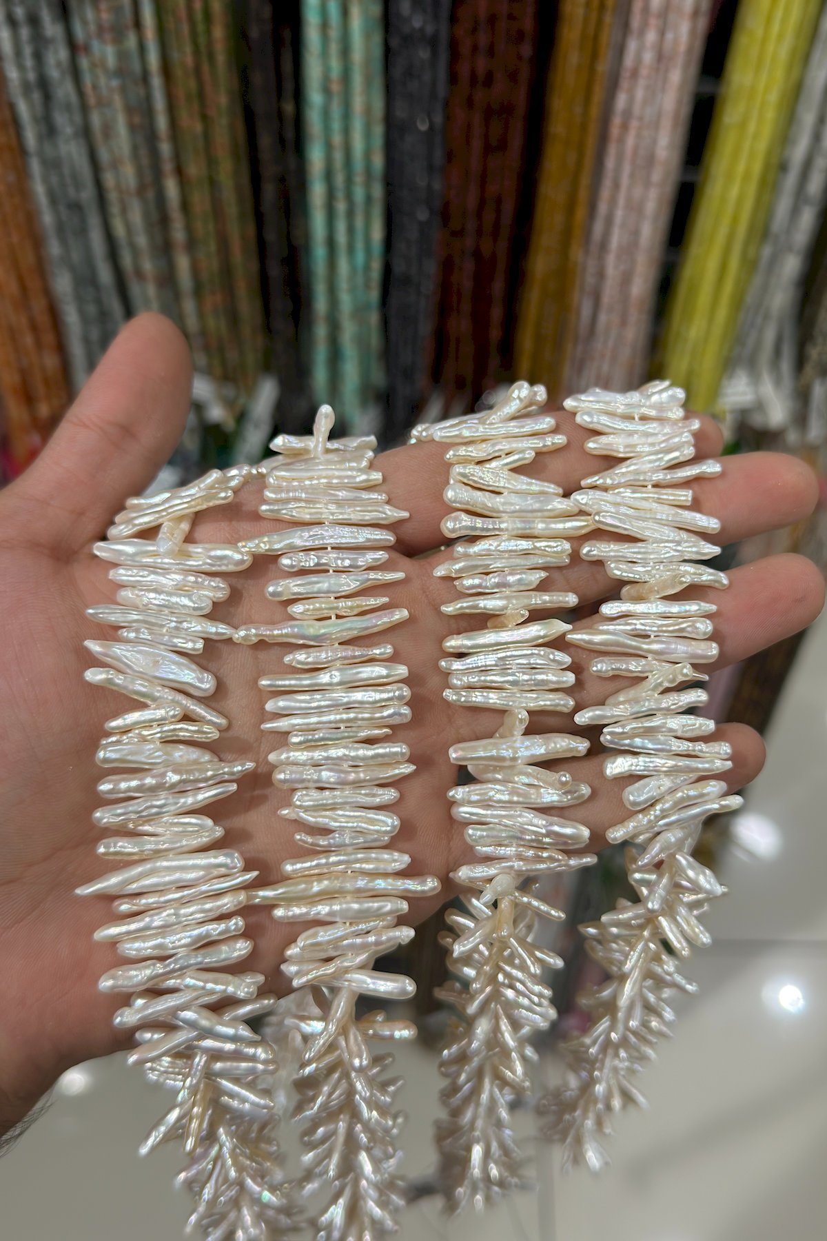 İnci Doğal Taş - Diş Amorf Kesim 25x5m m Dizi