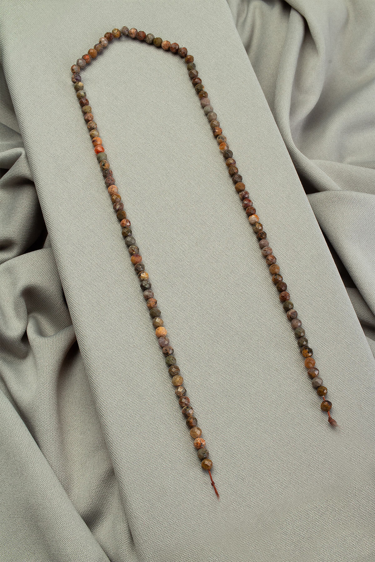 Jasper Taşı Faset Küre Kesim 4mm Doğal Taş Dizi