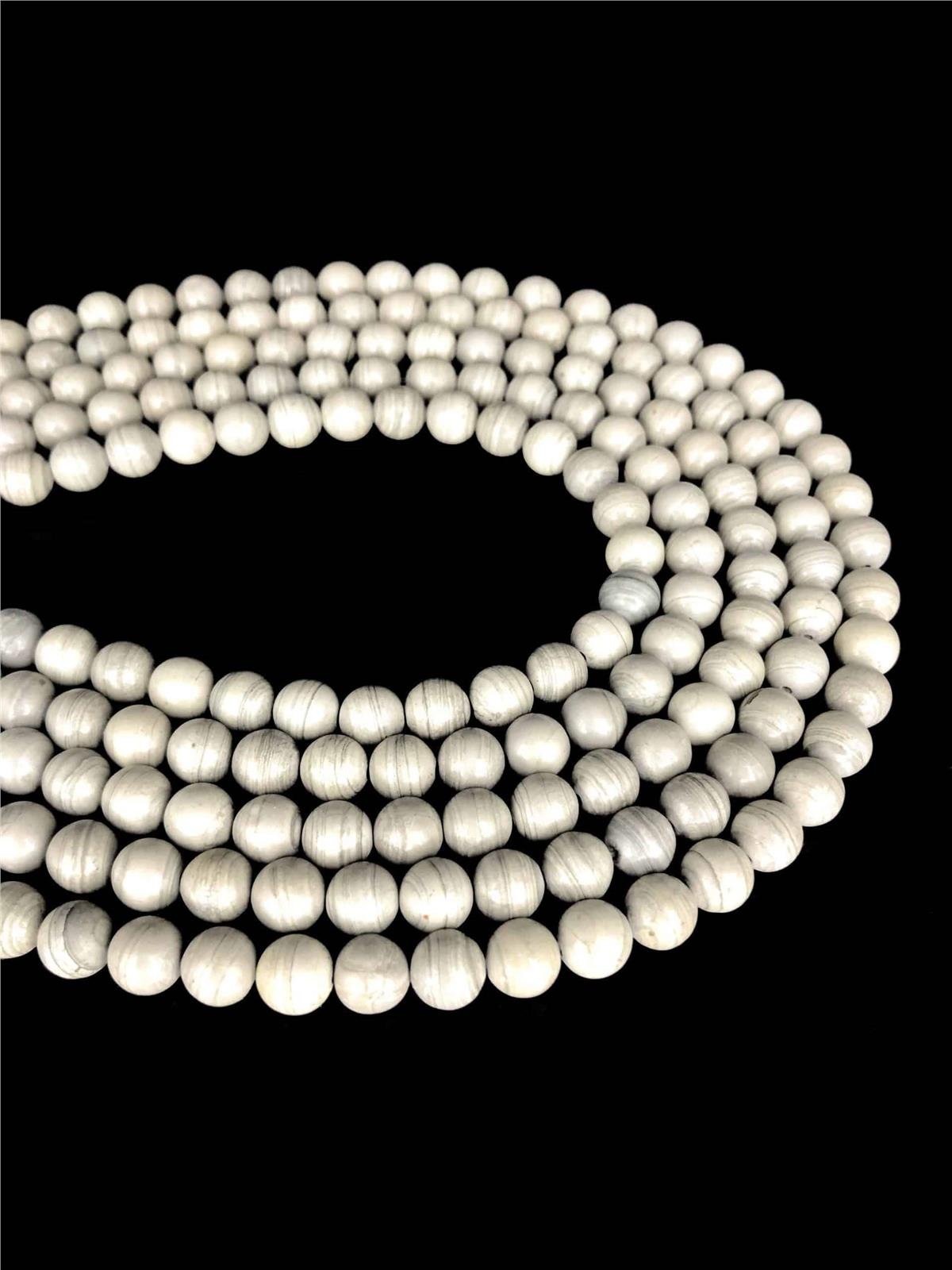Jasper Natural Stone Globe Cut 8mm String Of Beads