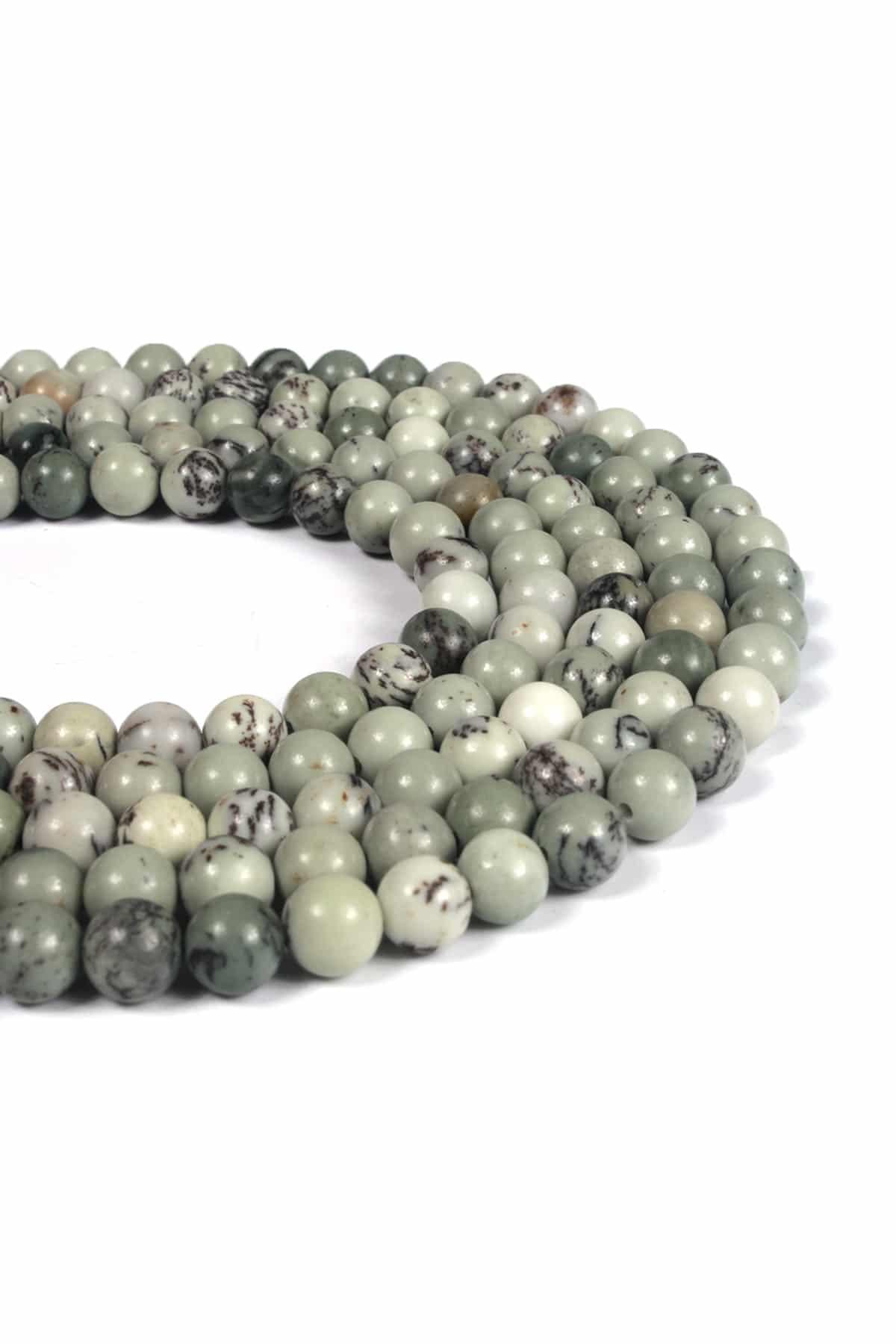 Jasper Taşı Küre Kesim Parlak 6mm Doğal Taş Dizi