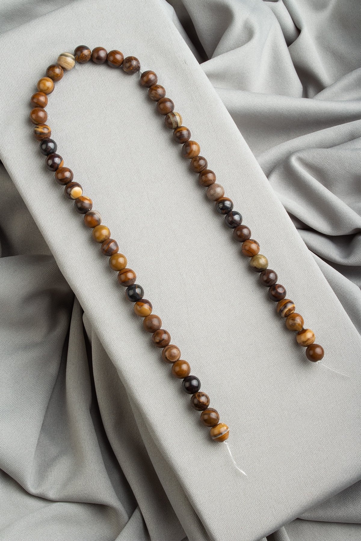 Kaplan Gözü Doğal Taş Küre Kesim 8mm Dizi [AB+]