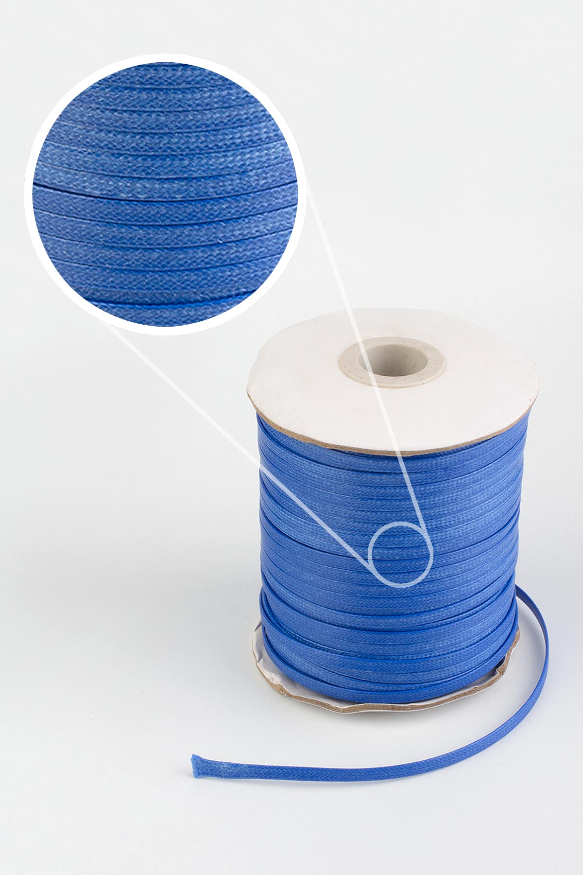 Kore İpi Koyu Mavi Yassı Kesim 4x2mm 80m