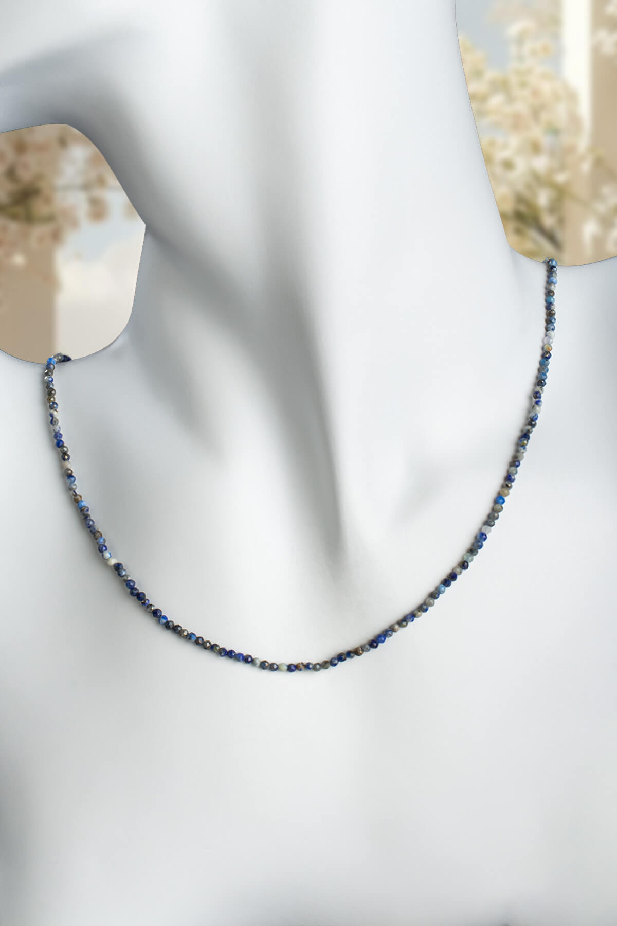 Lapis Lazuli Doğal Taş Kristal Küre Kesim 2mm Kolye