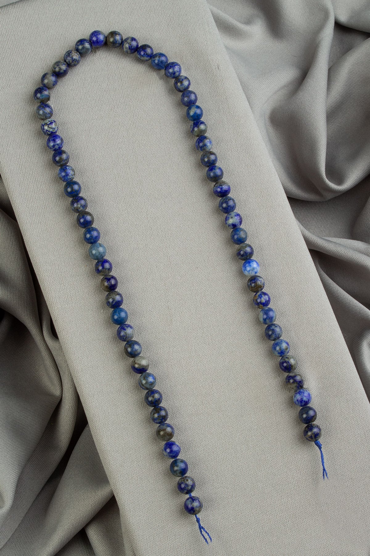 Lapis Lazuli Doğal Taş Parlak Küre Kesim 6mm Dizi [Ab+]