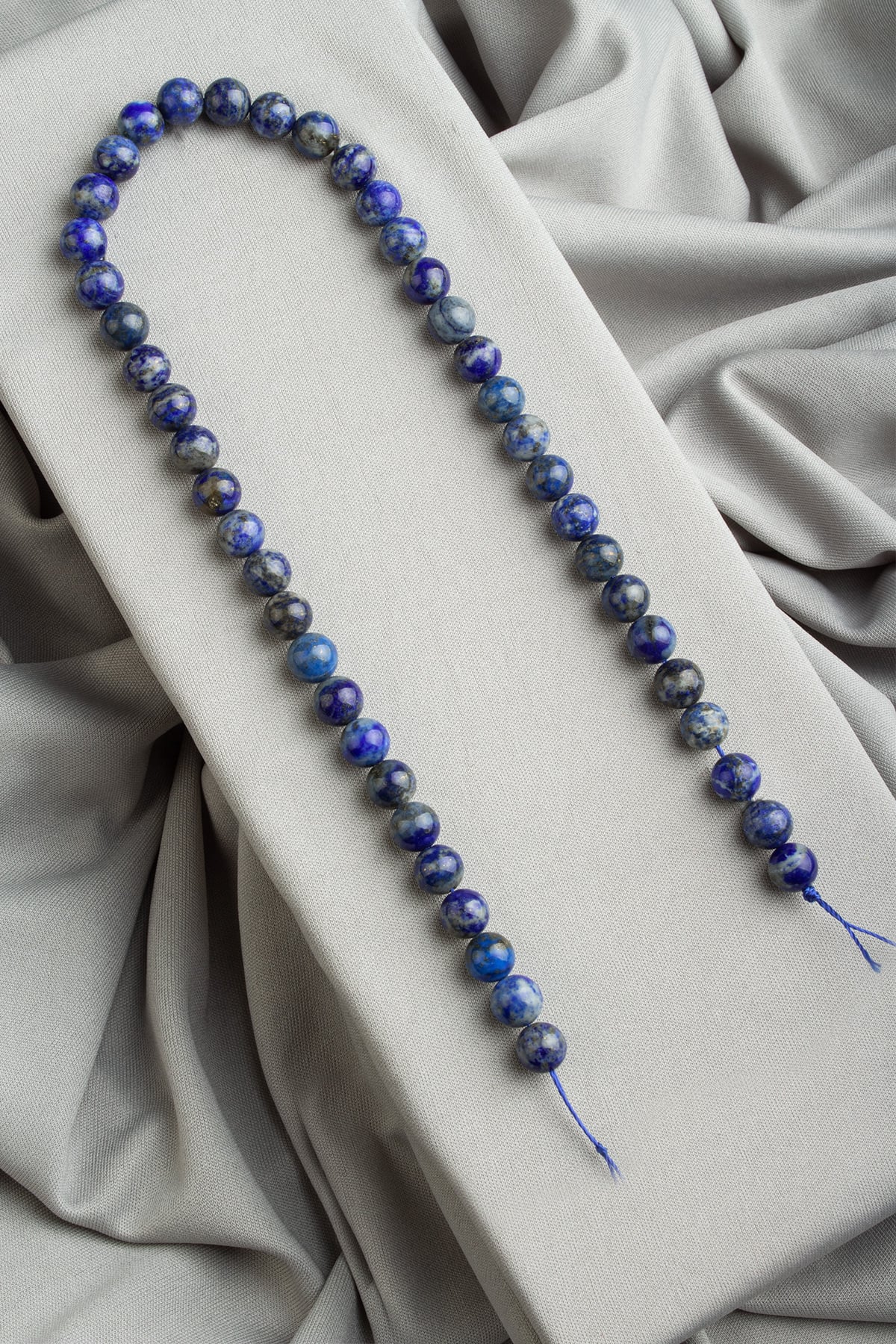 Lapis Lazuli Doğal Taş Parlak Küre Kesim 8mm Dizi [Ab+]