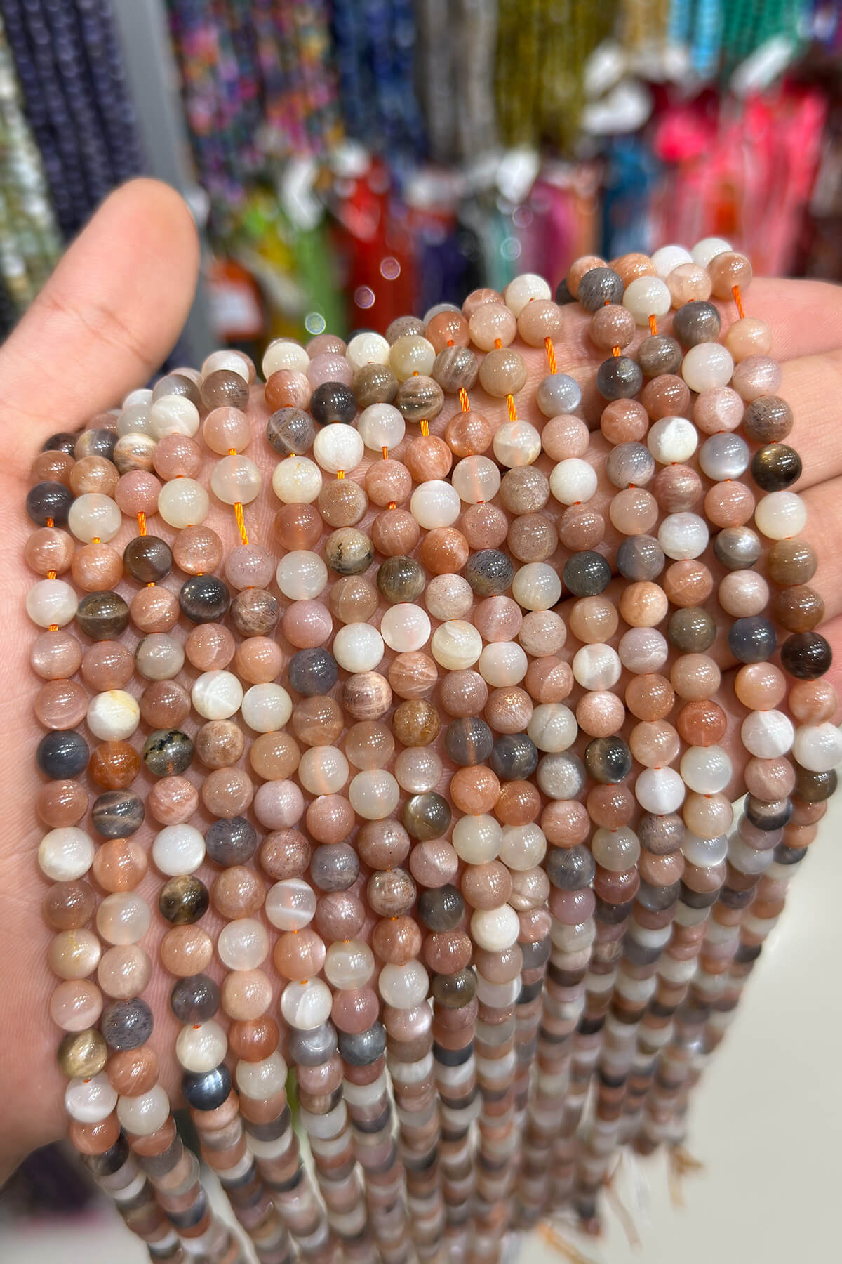 Lapis Lazuli Taşı Küre Kesim Parlak 6mm Doğal Taş Dizi [AA]