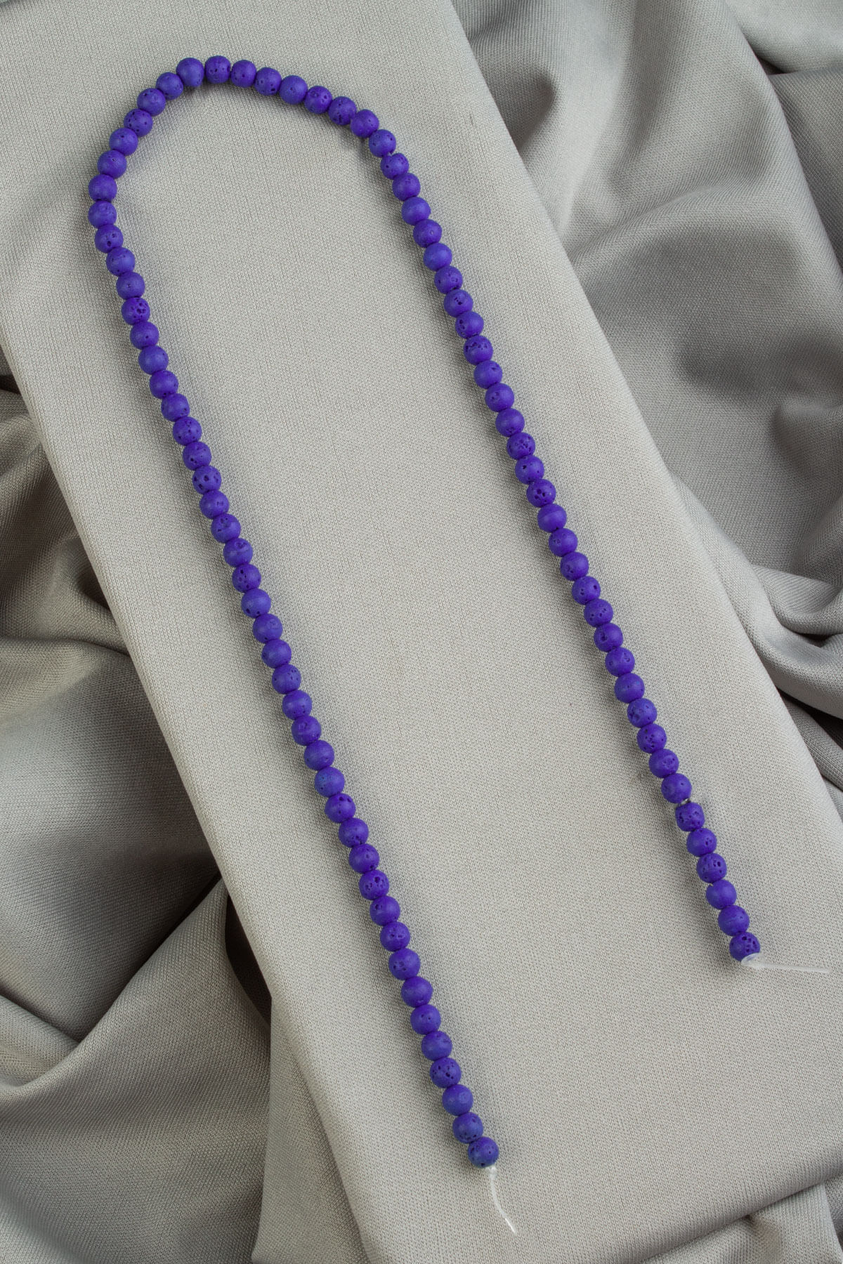 Lav Taşı Doğal Taş Mat Koyu Mavi Küre Kesim 4mm Dizi