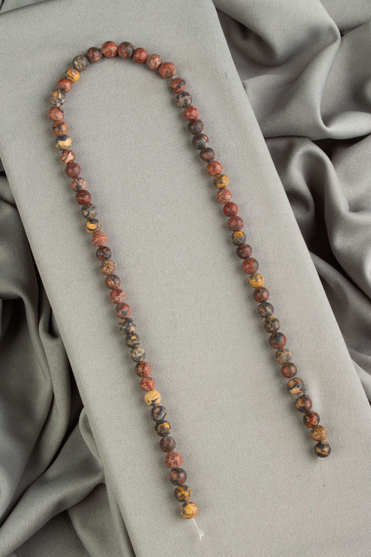 Leopar Jasper Doğal Taş Mat Küre Kesim 6mm Dizi [AA]