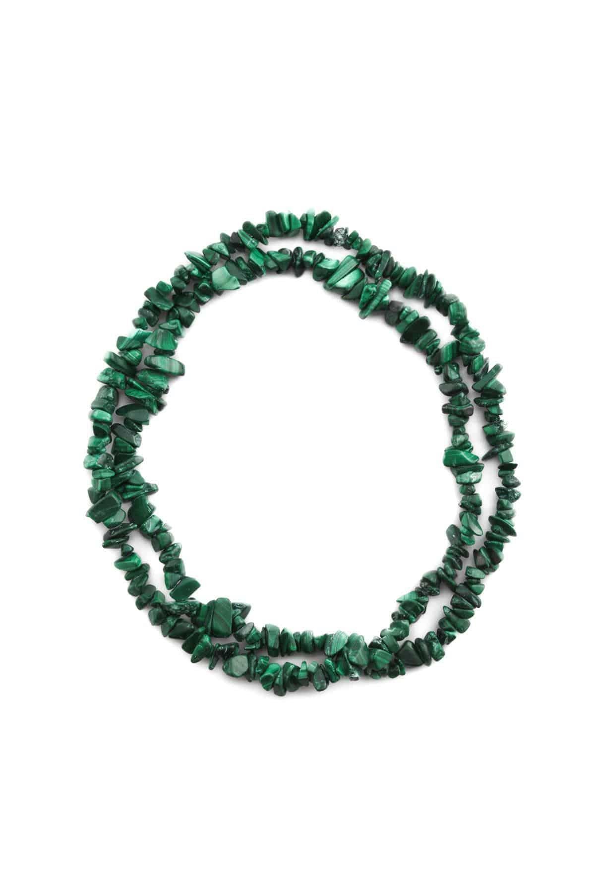 Malakit Kırık Taş Orta Boy 5x8mm Doğal Taş Dizi