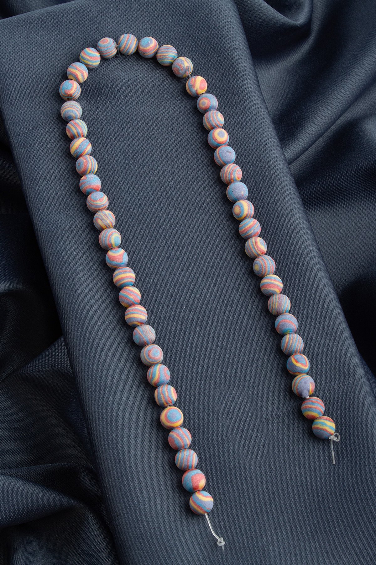 Malakit Sıkma Doğal Taş Mat Sarı Küre Kesim 8mm Dizi [B+]