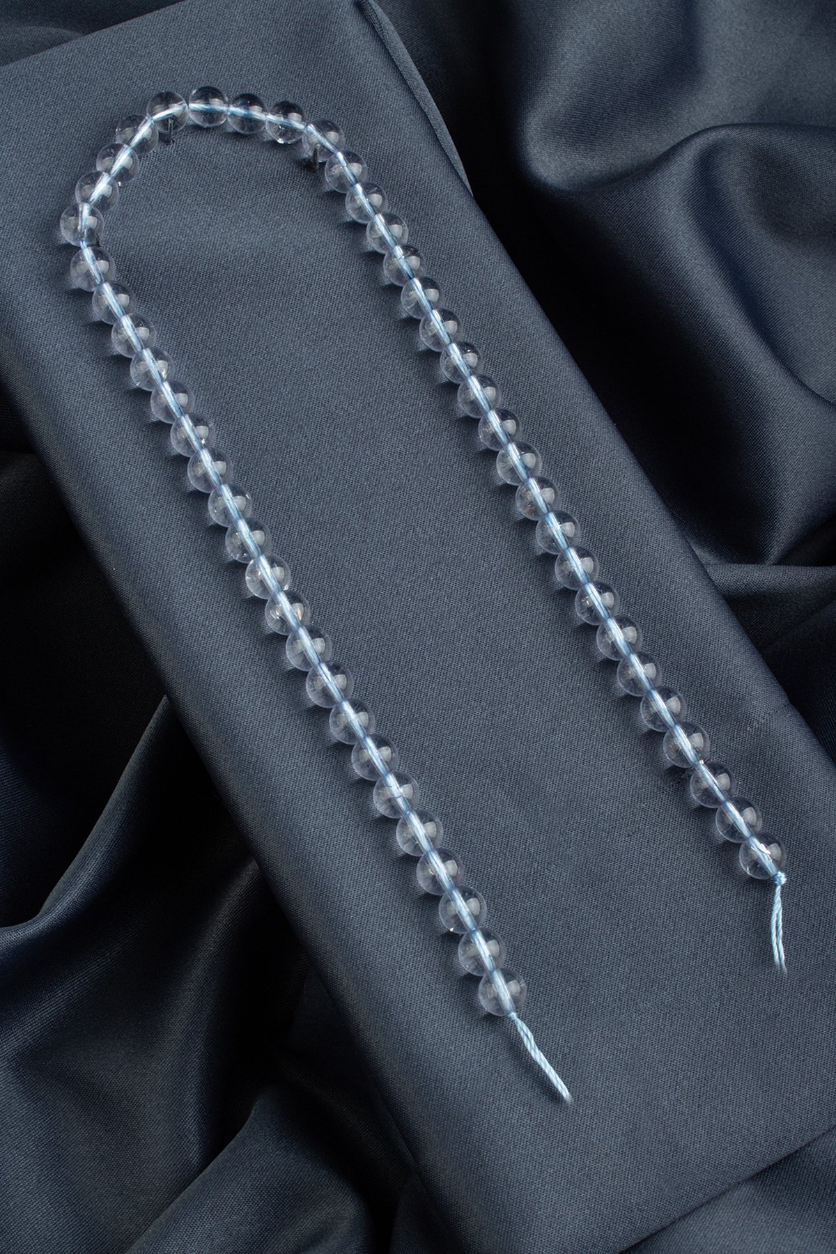 Mavi Topaz Doğal Taş Küre Kesim 8mm Dizi