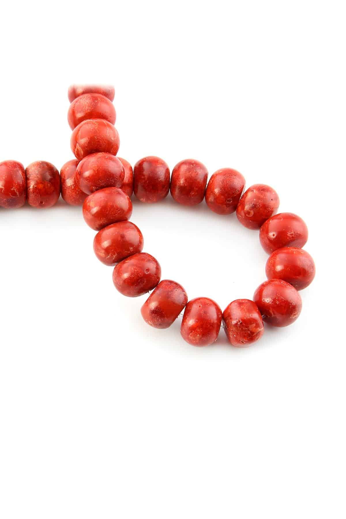 Grass Coral Natural Stone 10x14mm String Of Beads
