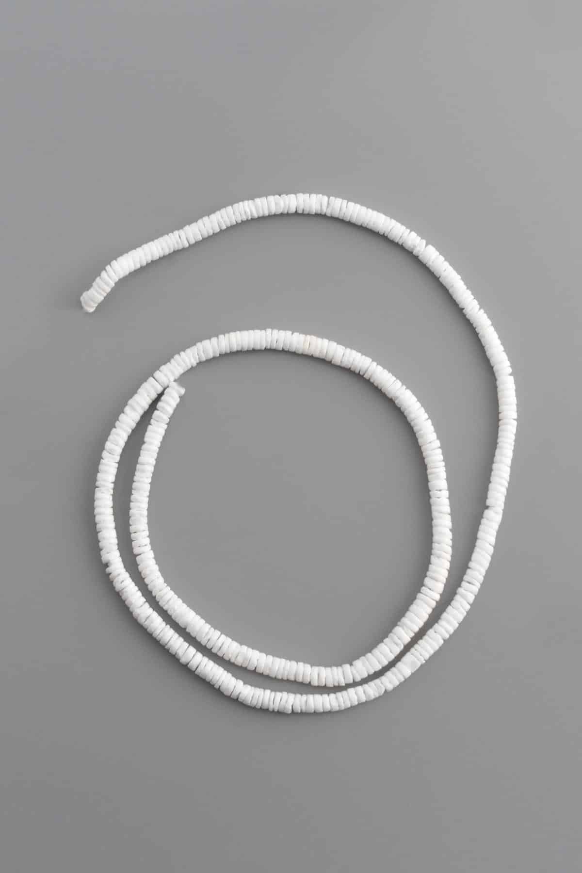 Mercan Taşı Rondela Kesim Mat Beyaz 6x2mm Doğal Taş Dizi [AB+]