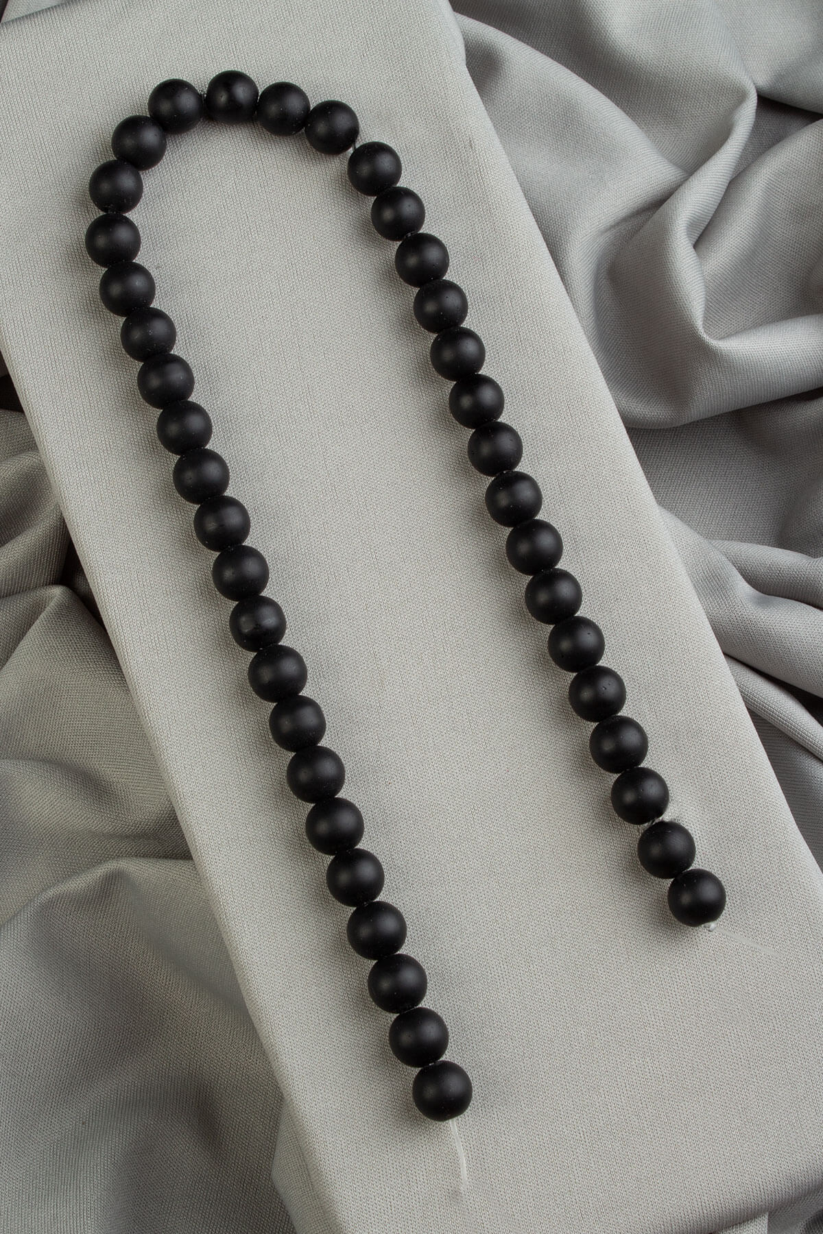 Oniks Mat Siyah Küre Kesim 10mm Dizi [C+]