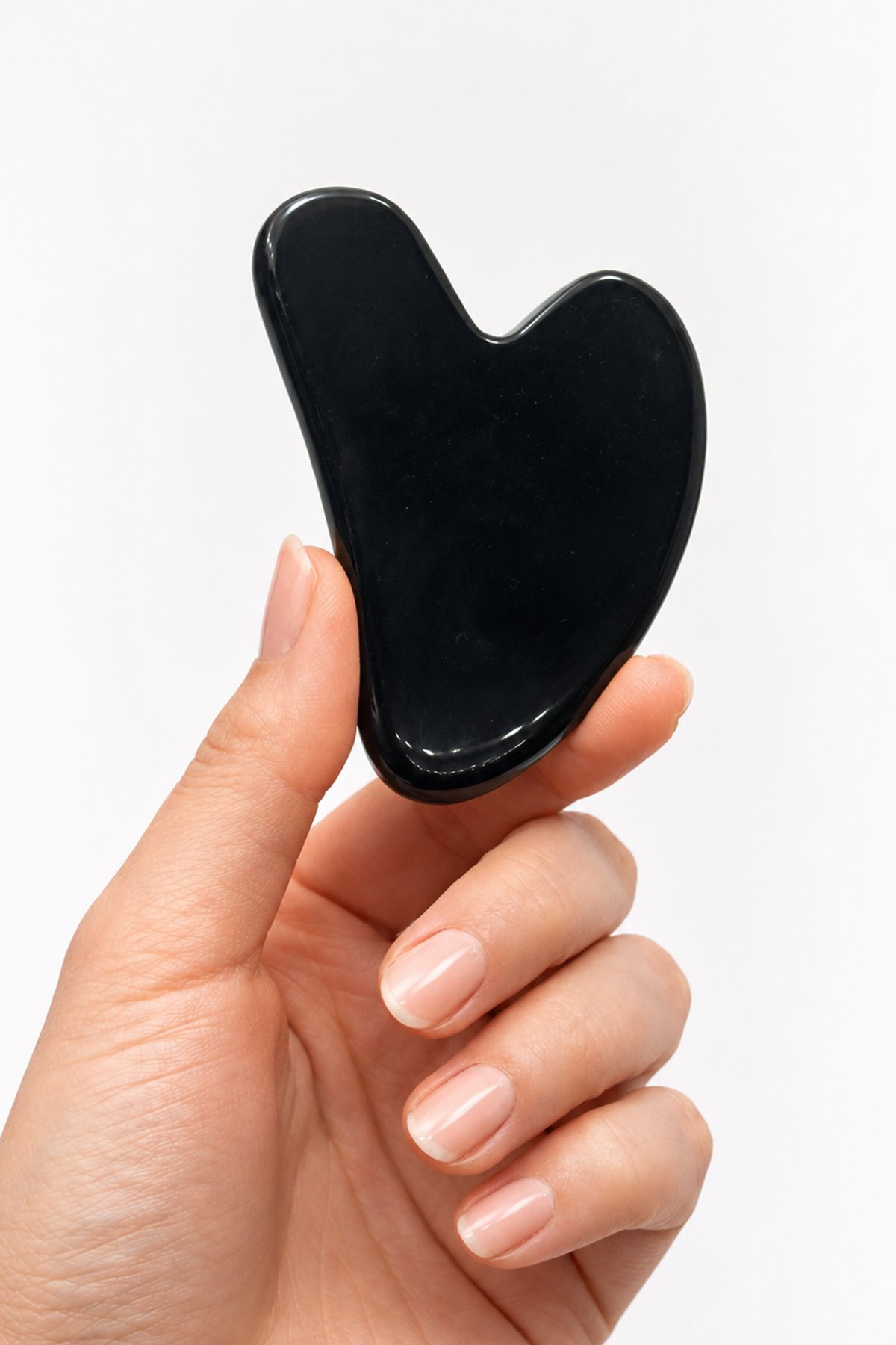 Onyx Natural Stone Gua Sha Heart Cut Face Massage Tool