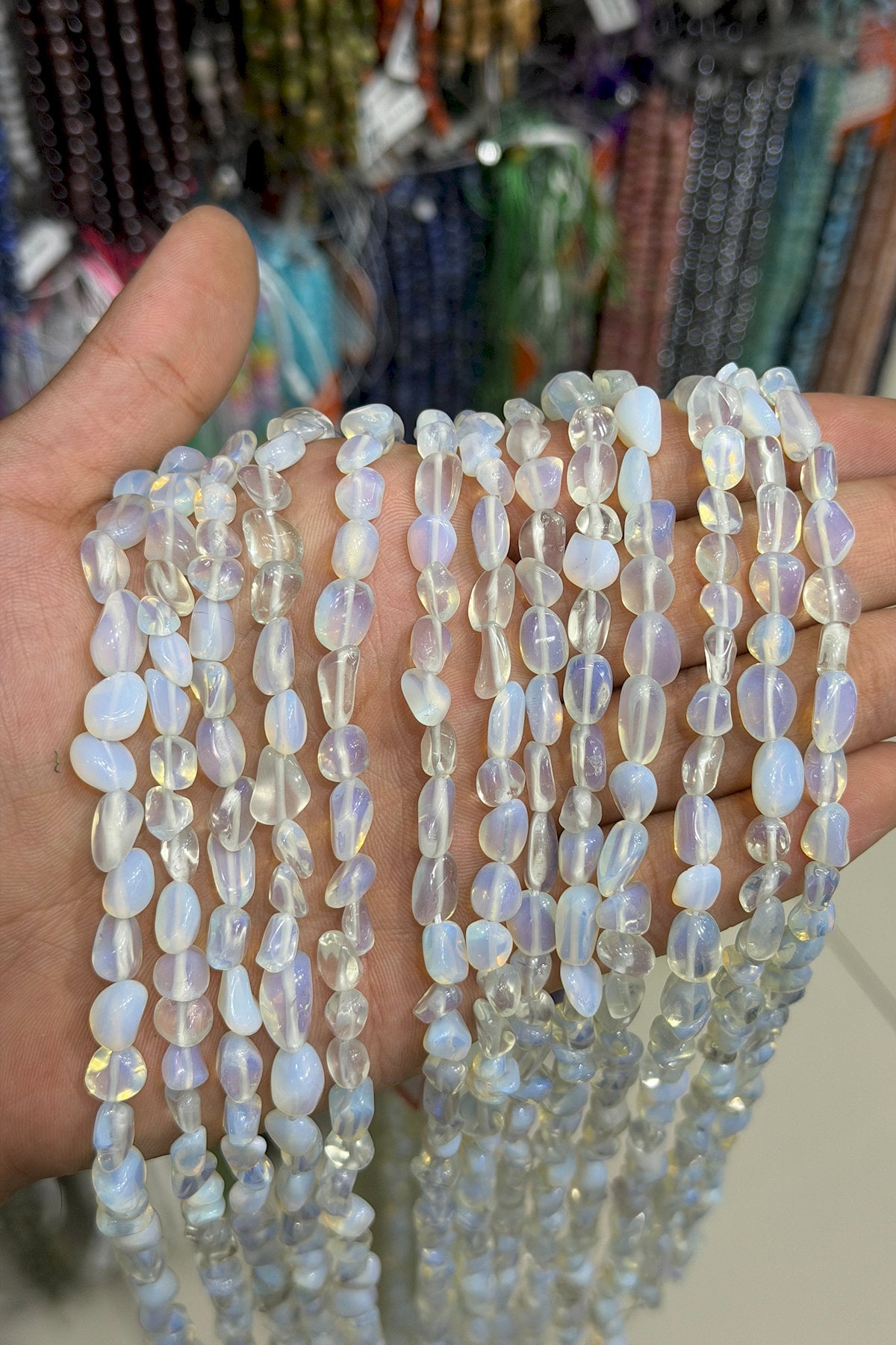 Opal Taşı Tımbıl Kesim 6x8mm Doğal Taş Dizi