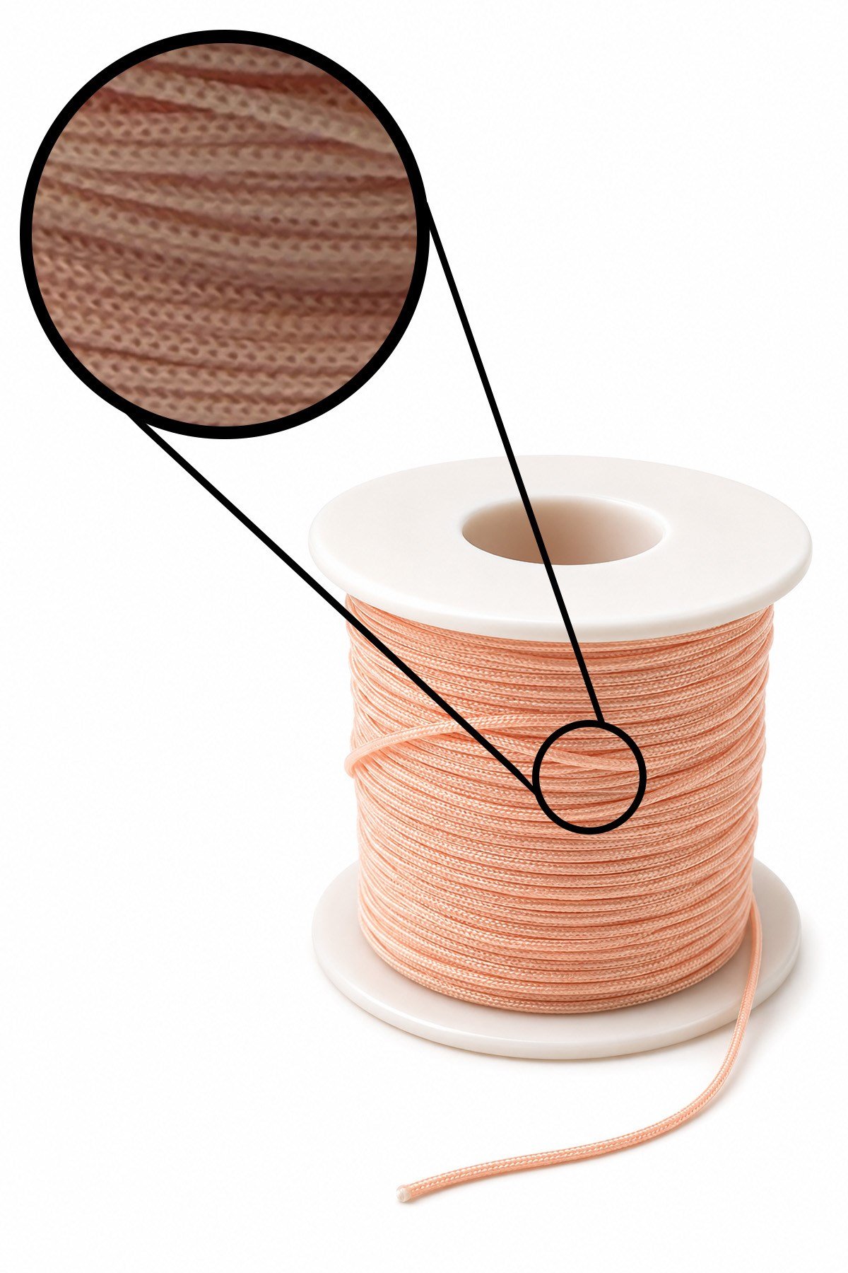 Paraşüt İp Açık Pudra Renk 1mm AB