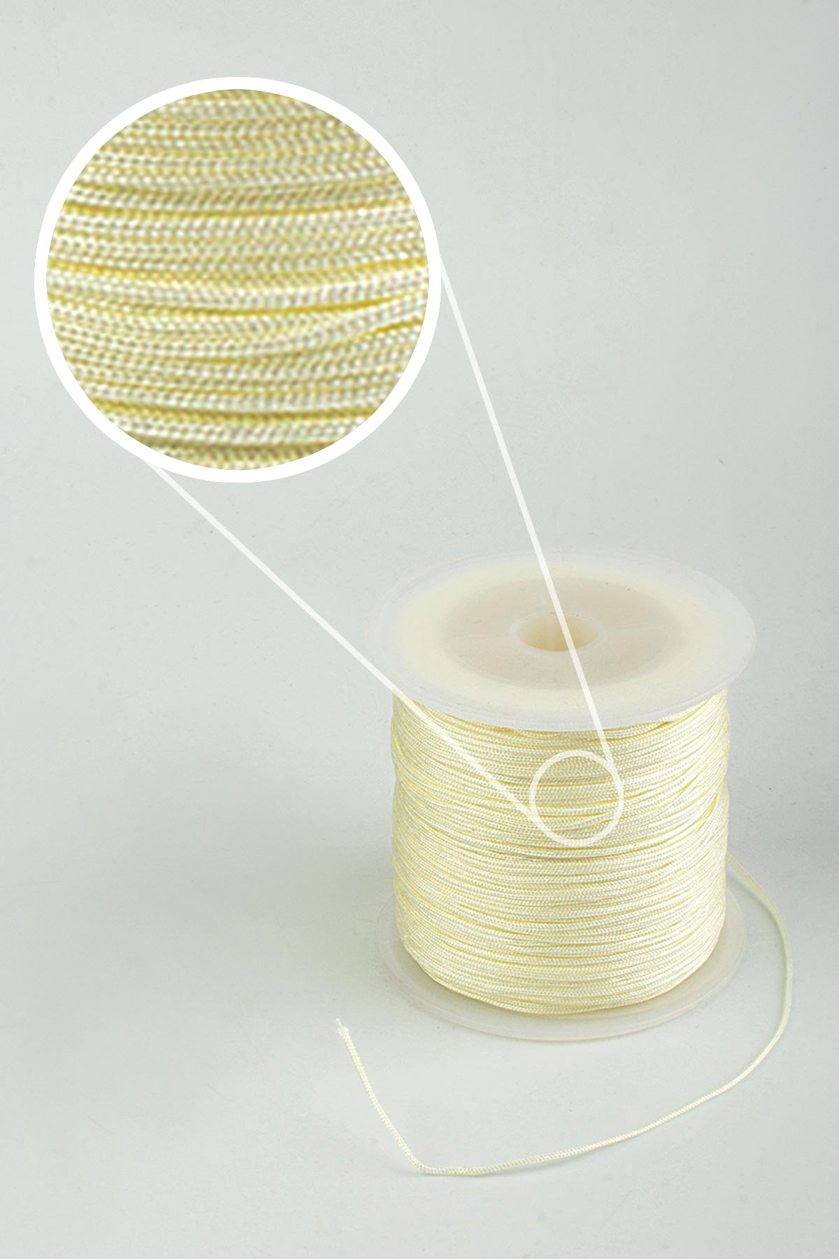 Paraşüt İp Kırık Beyaz 0.8mm AA