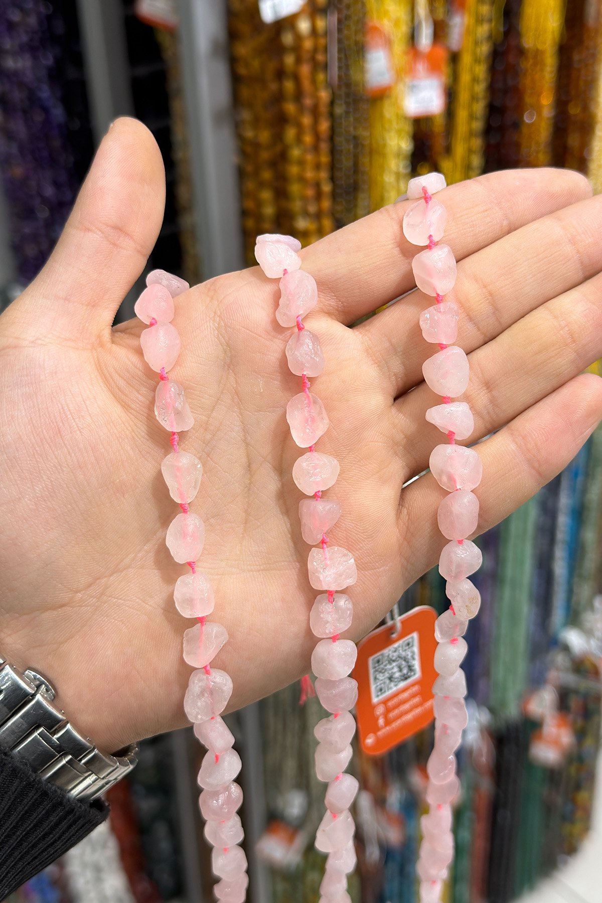Pembe Kuvars Taşı Tımbıl Kesim Doğal Taş Dizi
