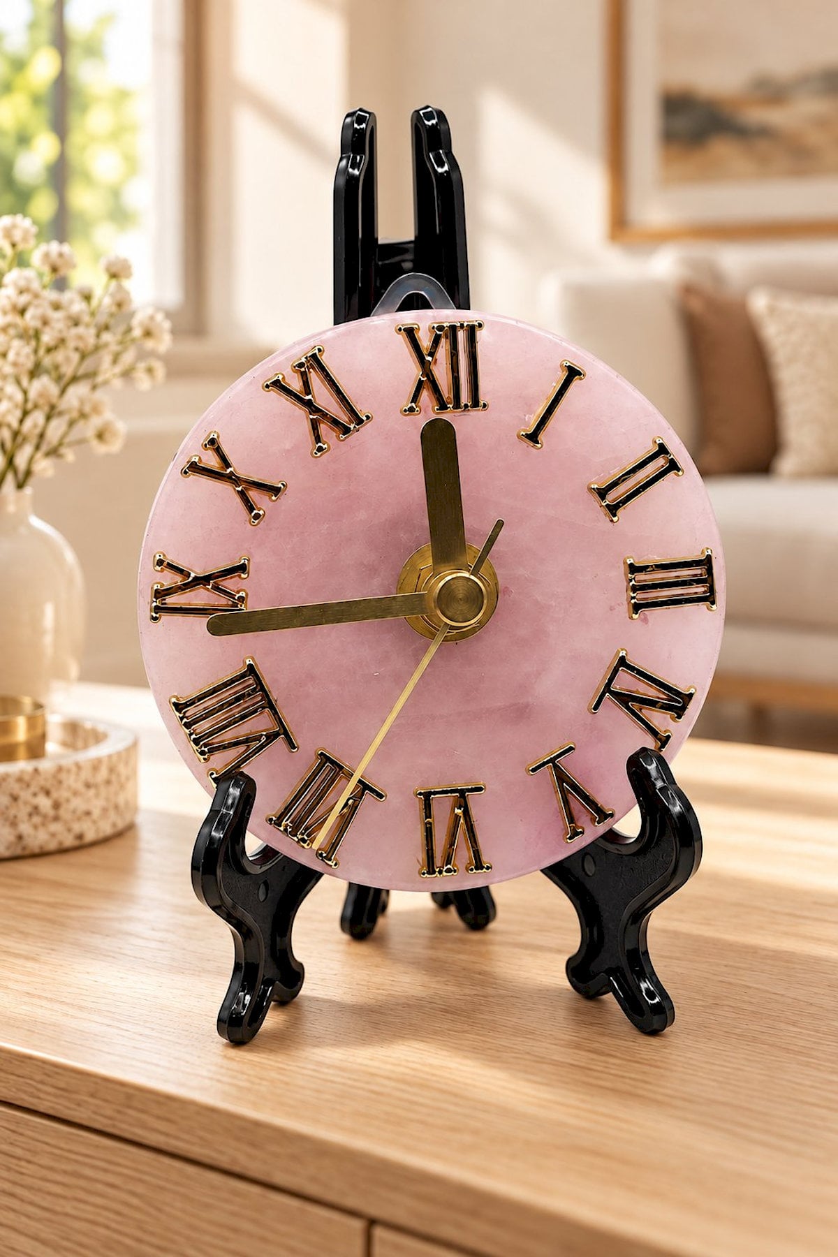 Pembe Kuvars Saat