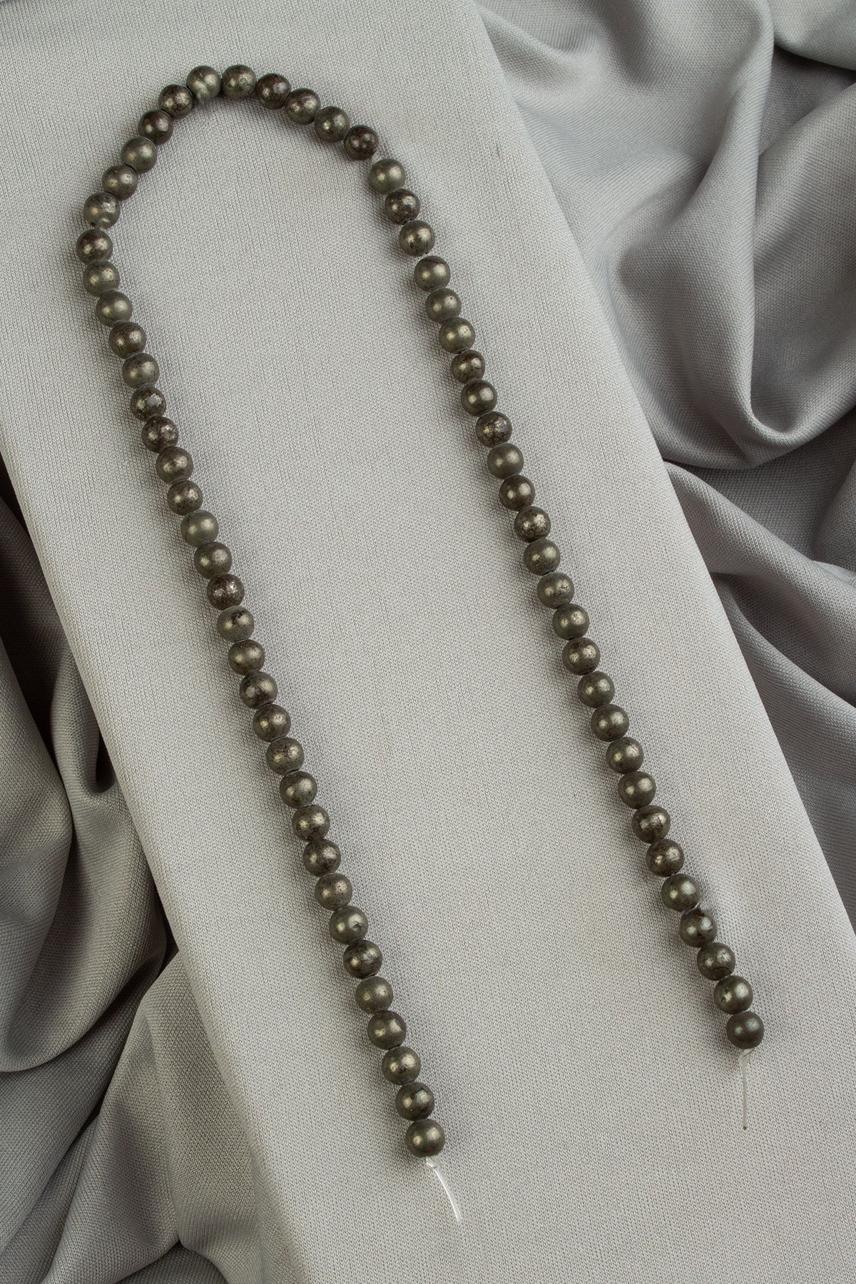 Pirit Doğal Taş Parlak Küre Kesim 6mm Dizi [AA]