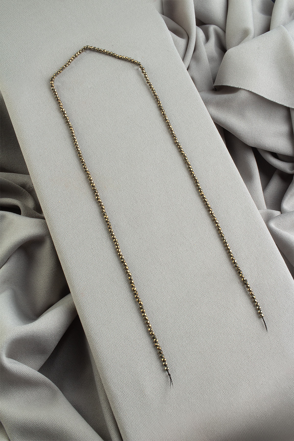 Pirit Doğal Taş Parlak Küre Kristal Kesim 2mm Dizi [AA]