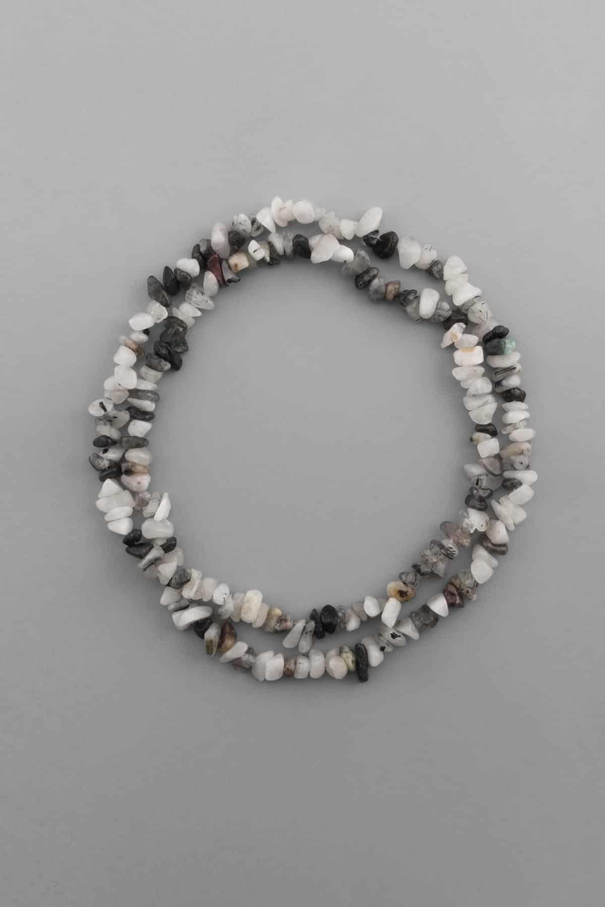 Rutil Kuvars Kırık Taş Orta Boy Parlak 5x8mm Doğal Taş Dizi